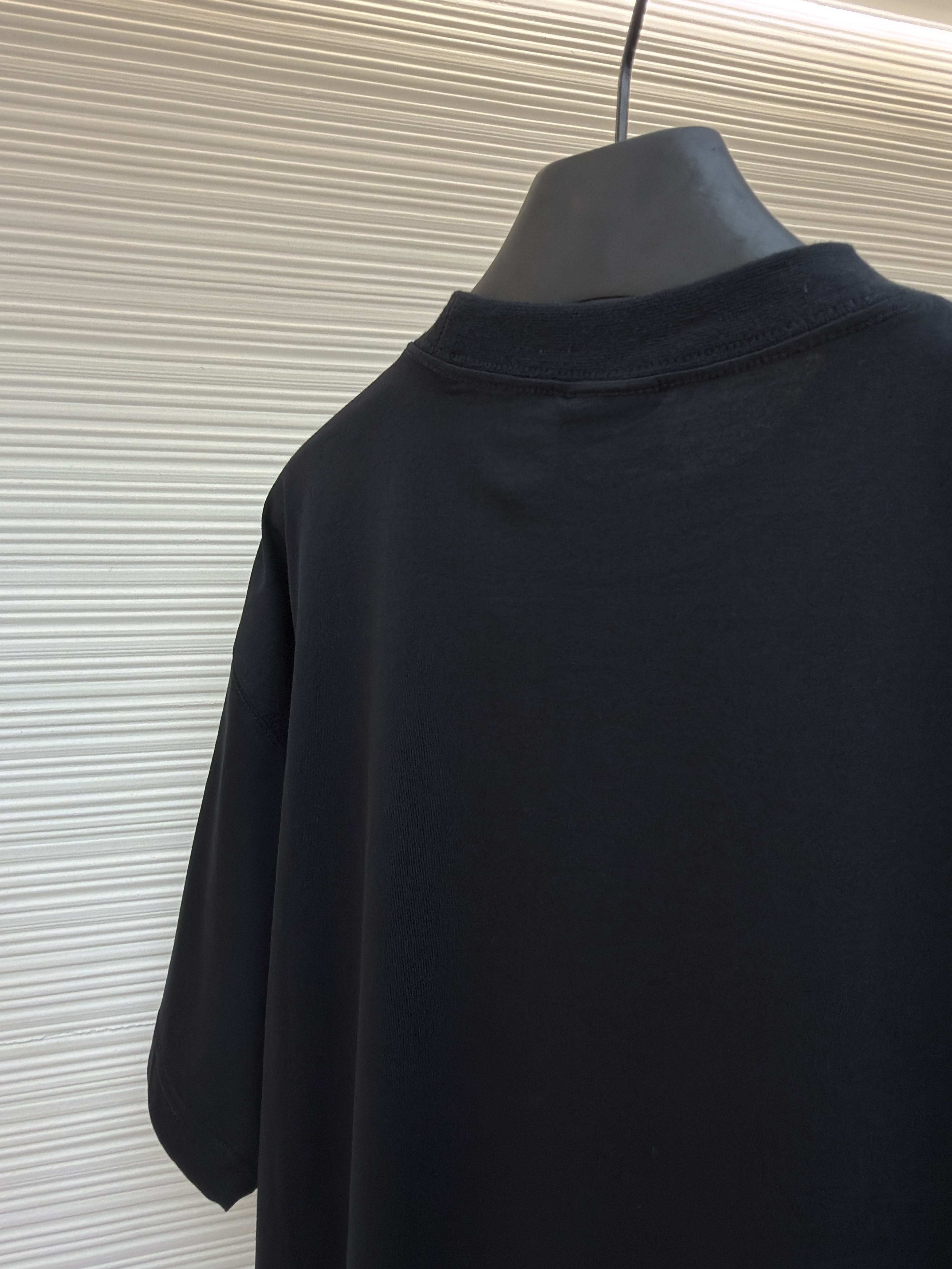 Balenciaga 巴黎世家 索尼克胶带印花圆领短袖 T恤 夏季 黑色 A0
