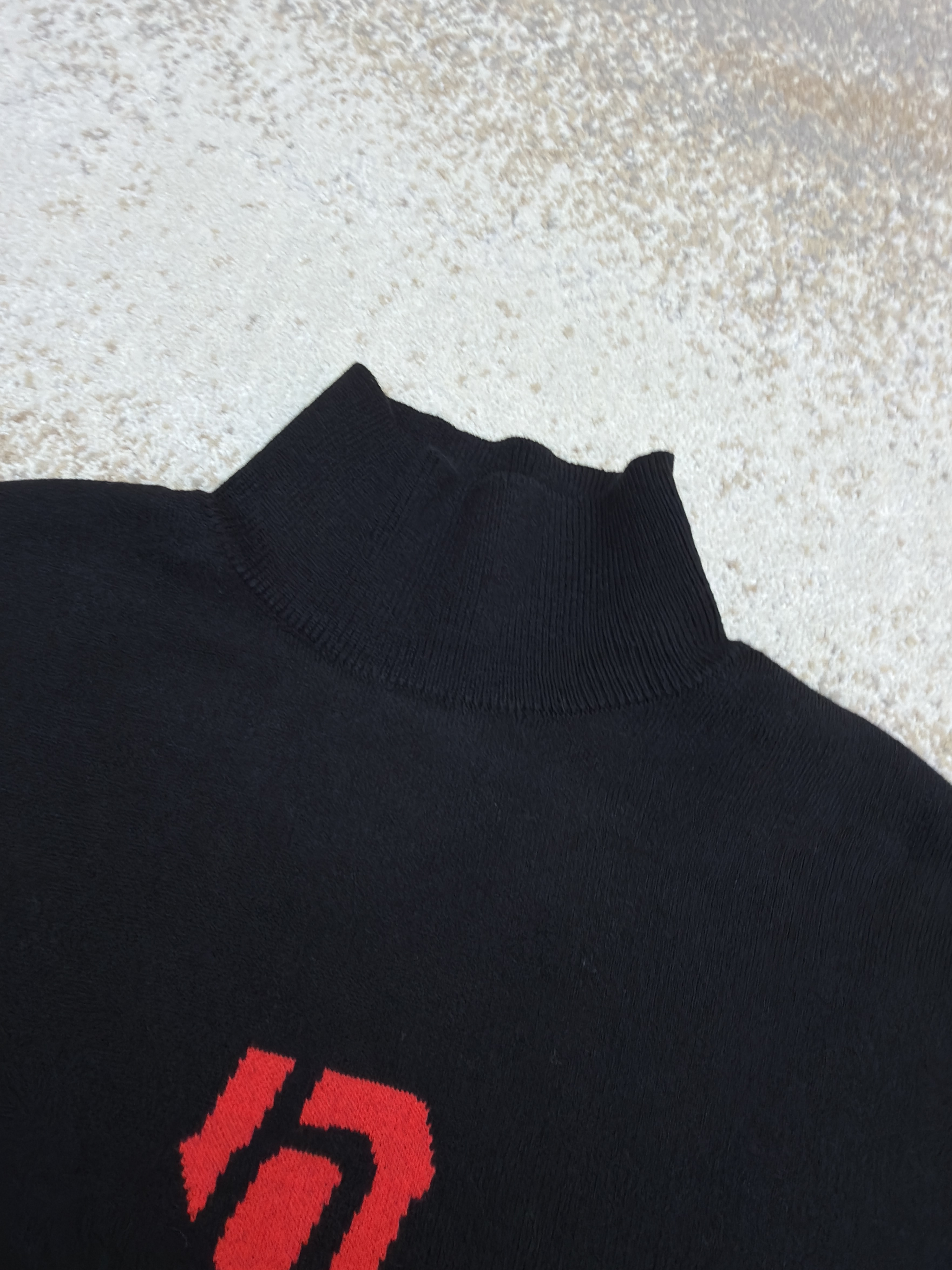 Balenciaga 巴黎世家 SKI 滑雪系列 字母提花高领毛衣 针织衫 长袖 外套 秋冬 白色 黑色 C0