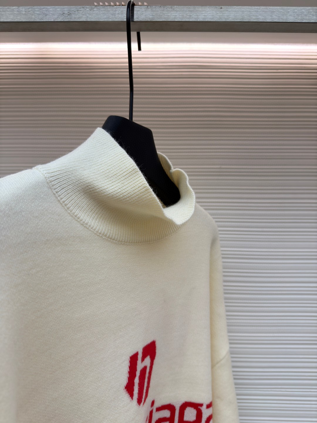 Balenciaga 巴黎世家 SKI 滑雪系列 字母提花高领毛衣 针织衫 长袖 外套 秋冬 白色 黑色 C0