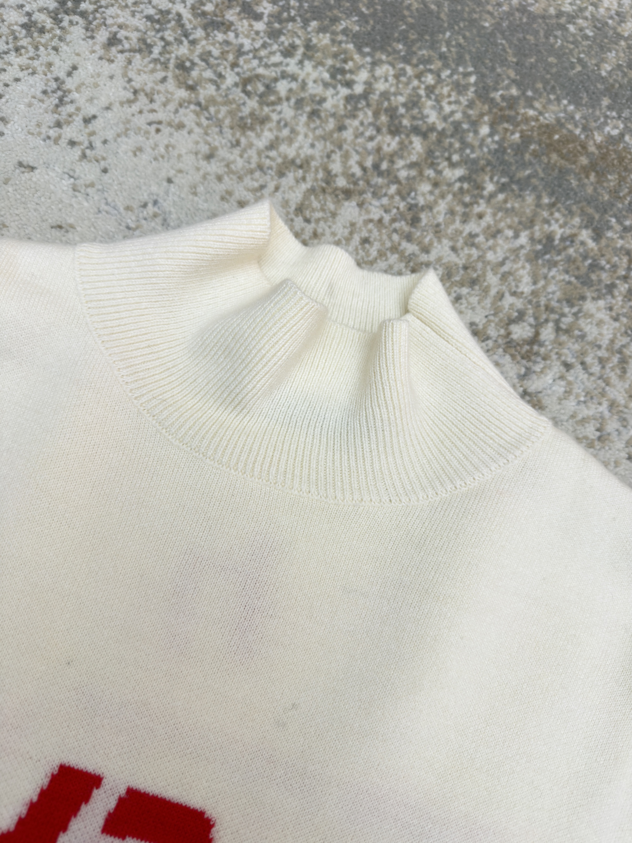 Balenciaga 巴黎世家 SKI 滑雪系列 字母提花高领毛衣 针织衫 长袖 外套 秋冬 白色 黑色 C0