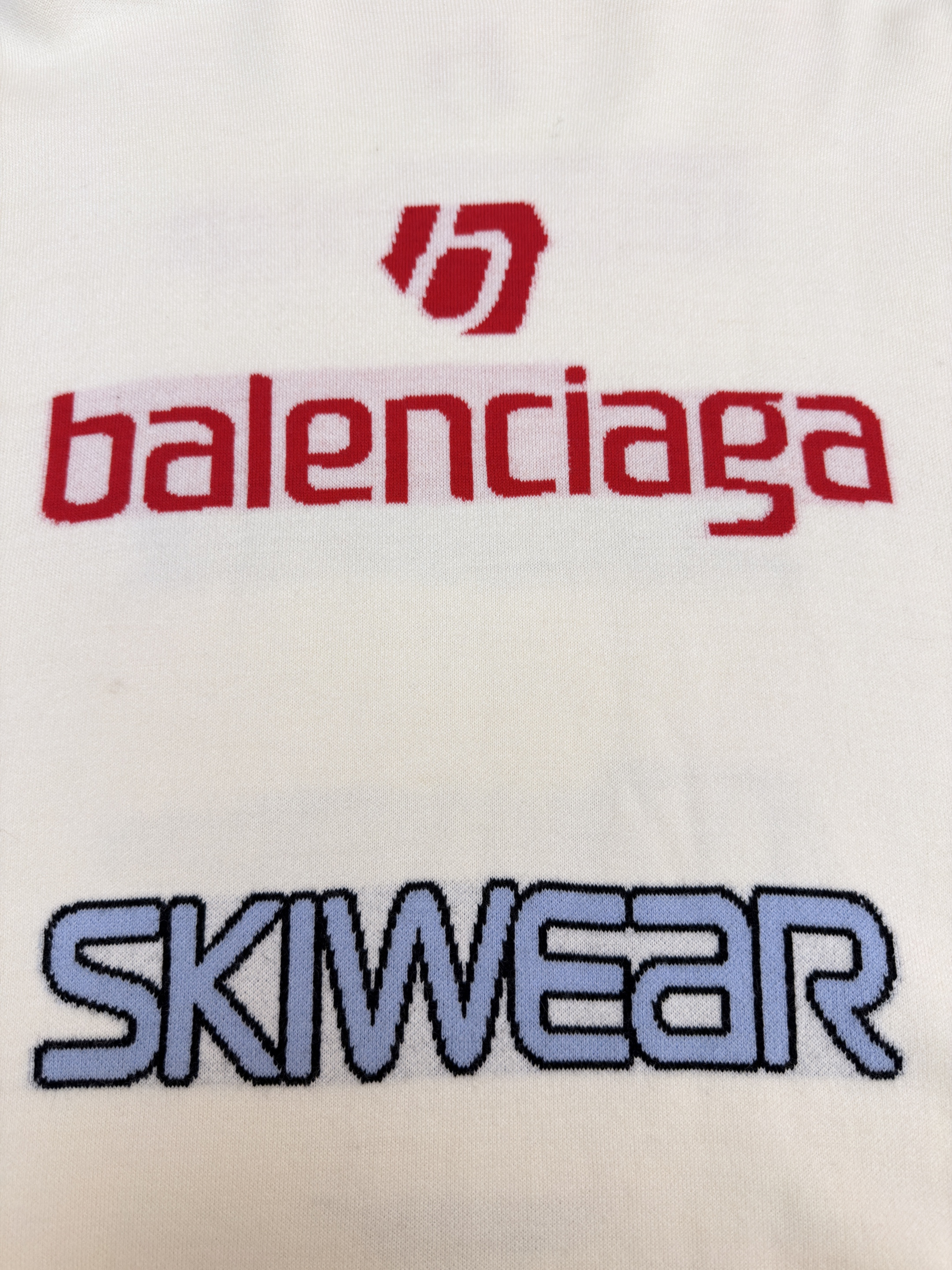 Balenciaga 巴黎世家 SKI 滑雪系列 字母提花高领毛衣 针织衫 长袖 外套 秋冬 白色 黑色 C0