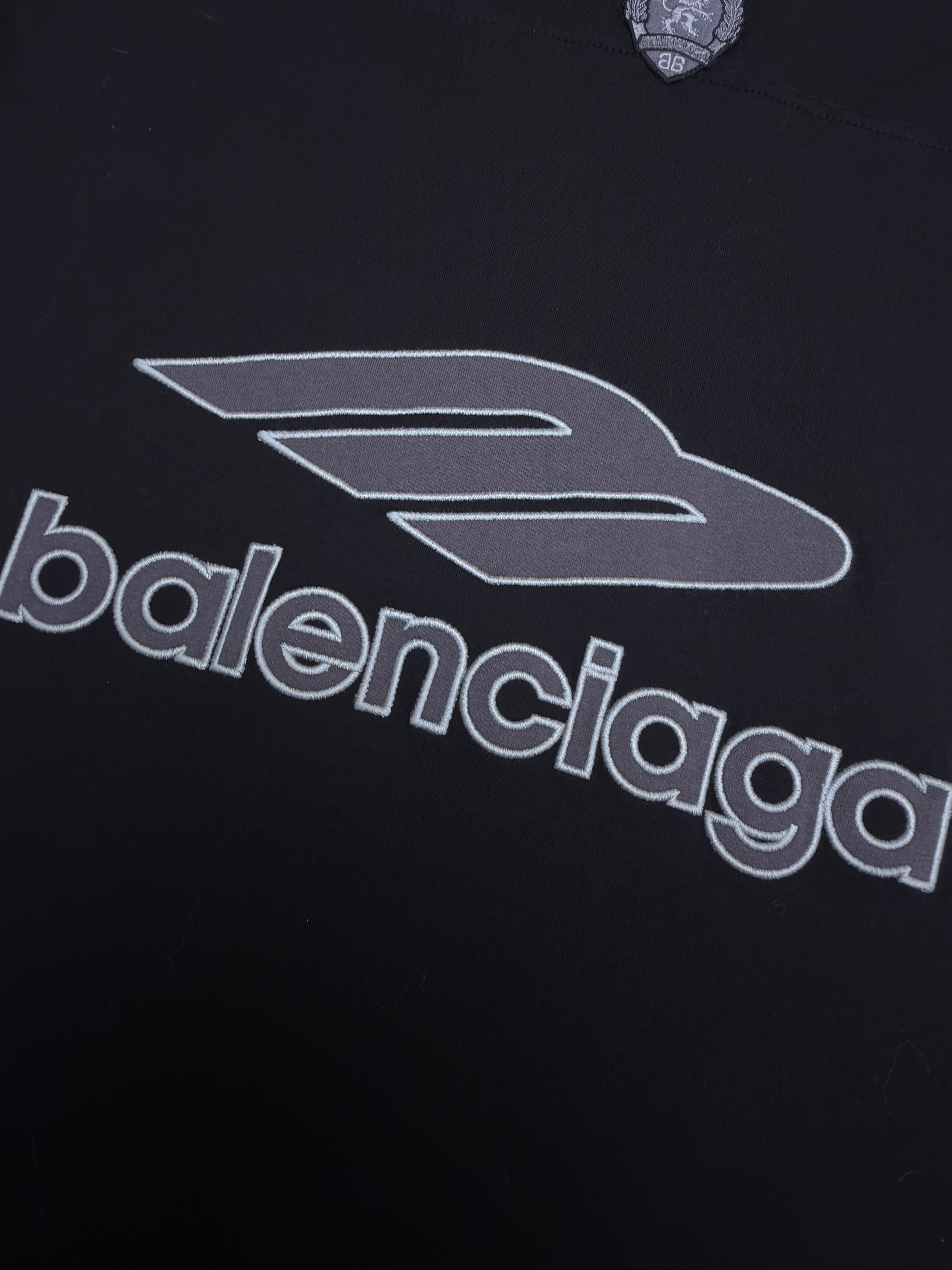 Balenciaga 巴黎世家 球衣系列V领短袖 T恤 夏季 黑色 蓝色 A7