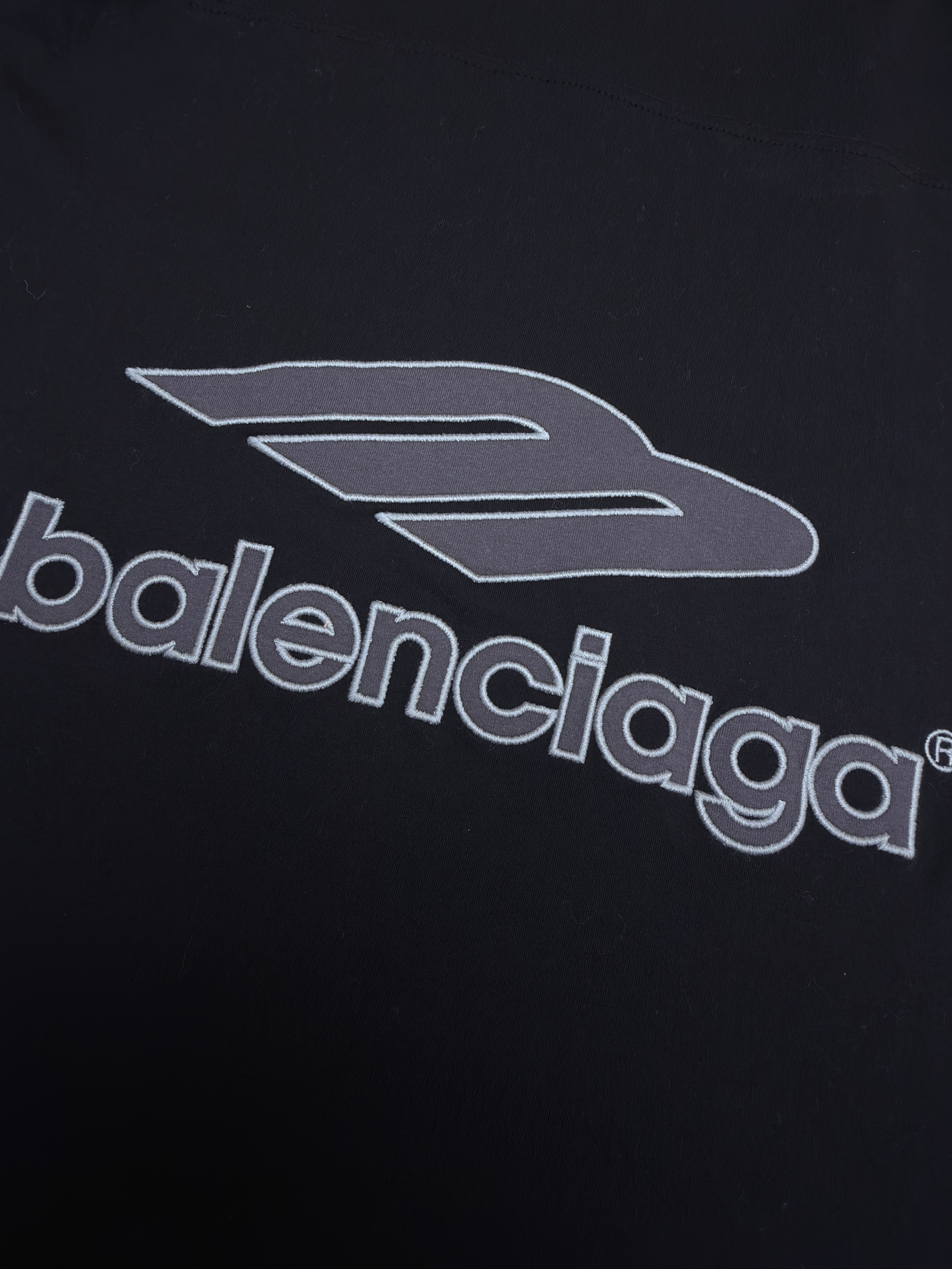 Balenciaga 巴黎世家 球衣系列V领短袖 T恤 夏季 黑色 蓝色 A7