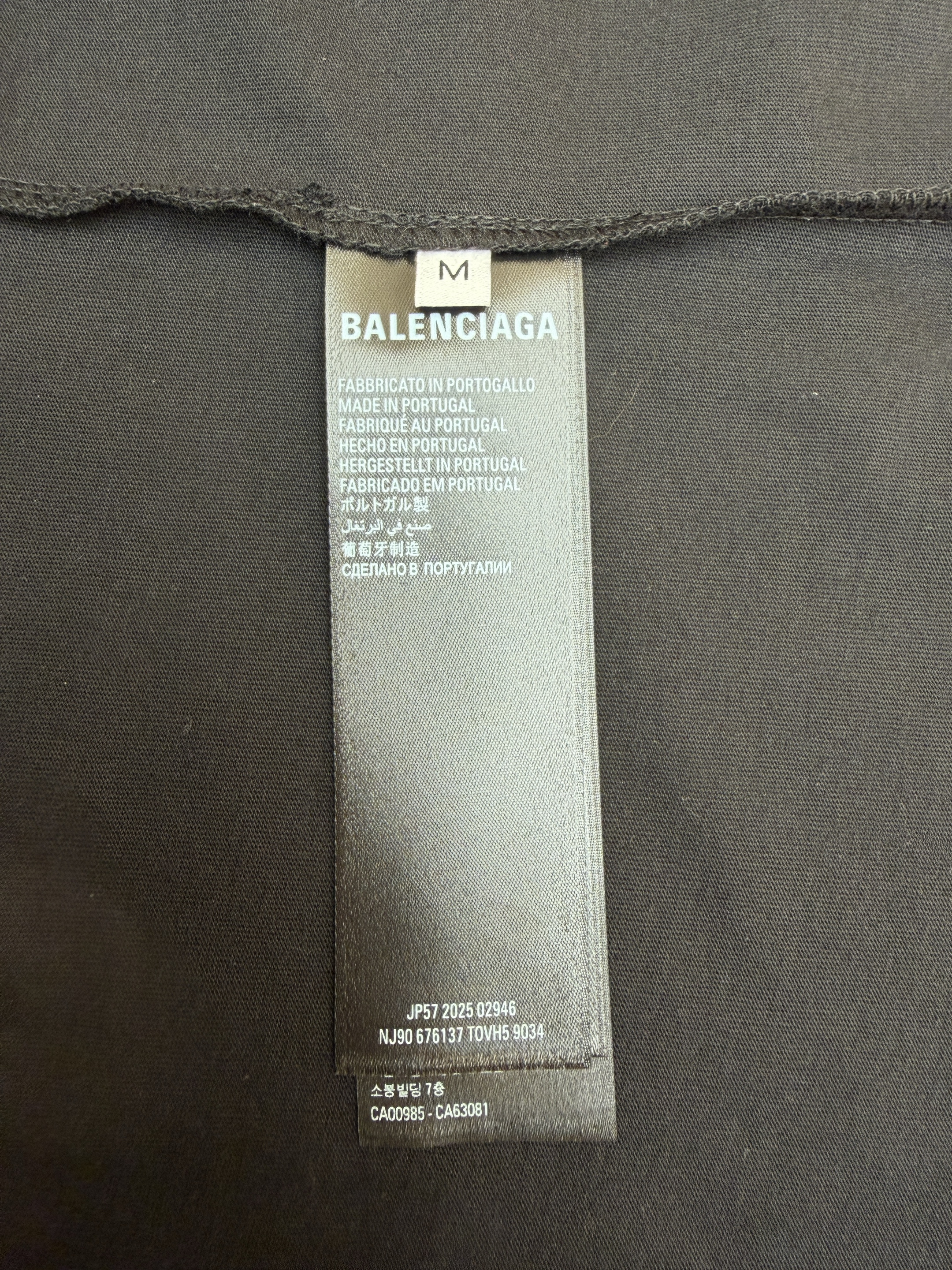 Balenciaga 巴黎世家 球衣系列V领短袖 T恤 夏季 黑色 蓝色 A7