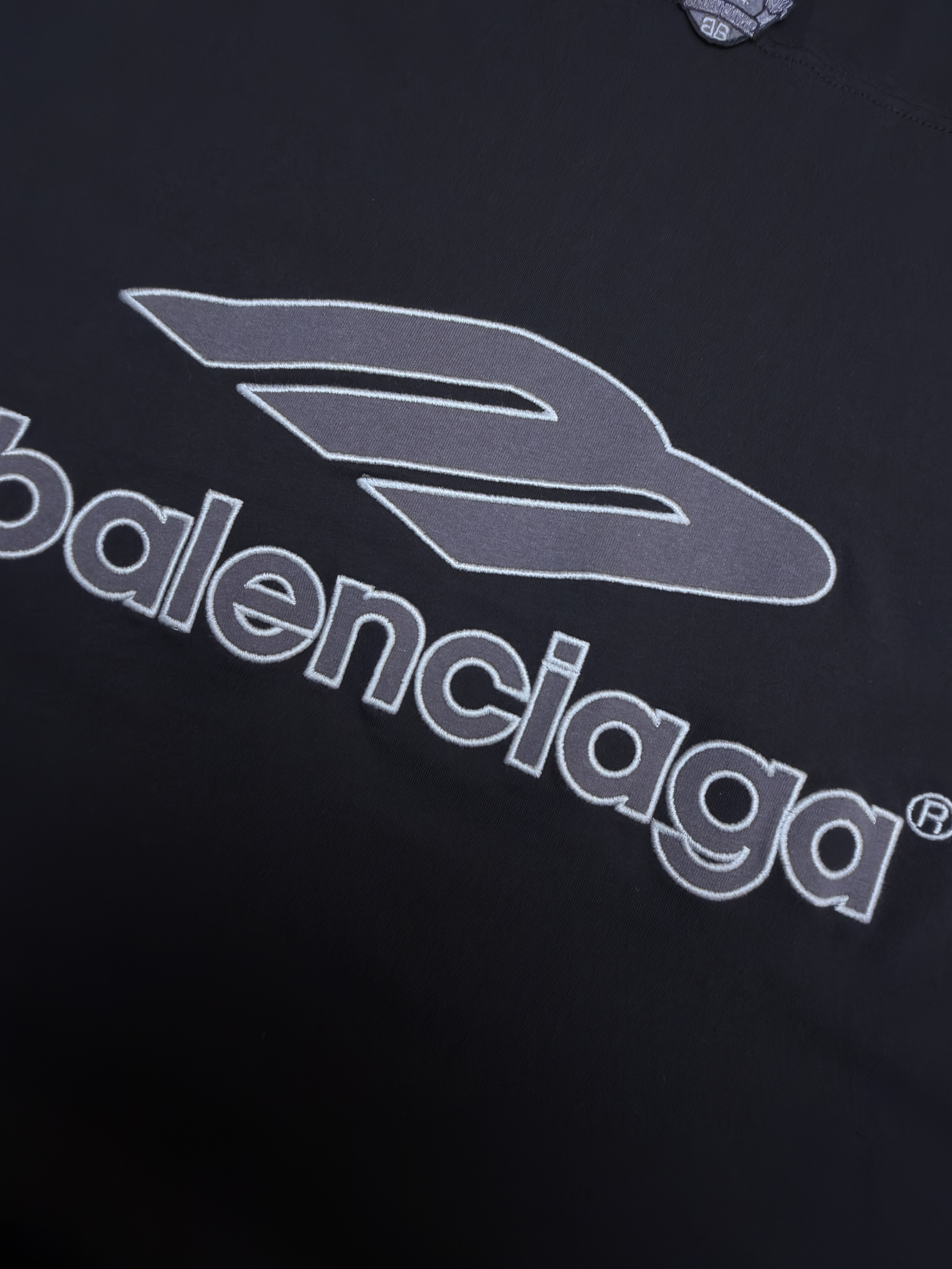 Balenciaga 巴黎世家 球队系列V领长袖 T恤 秋冬 黑色 蓝色 A7