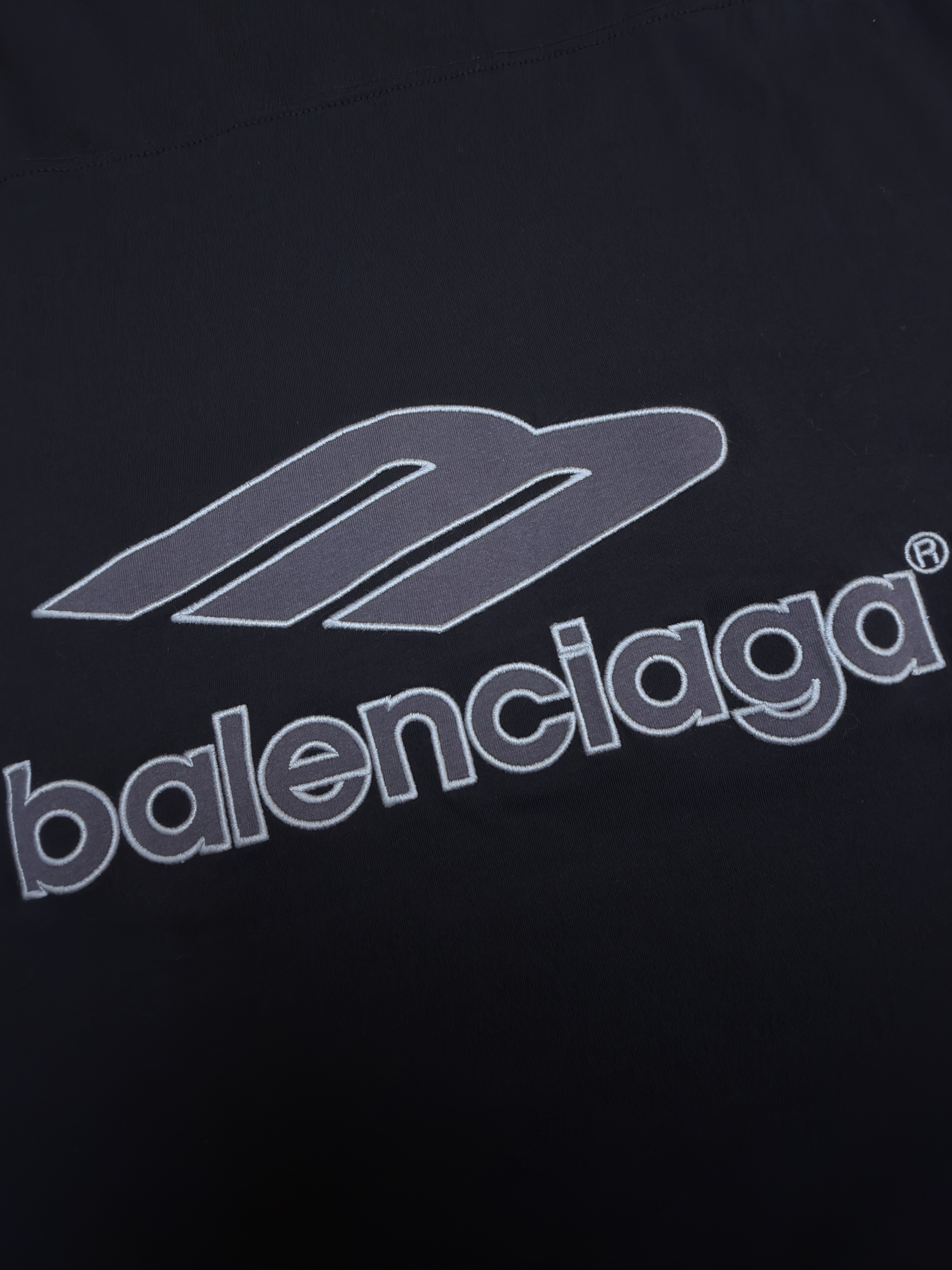 Balenciaga 巴黎世家 球队系列V领长袖 T恤 秋冬 黑色 蓝色 A7