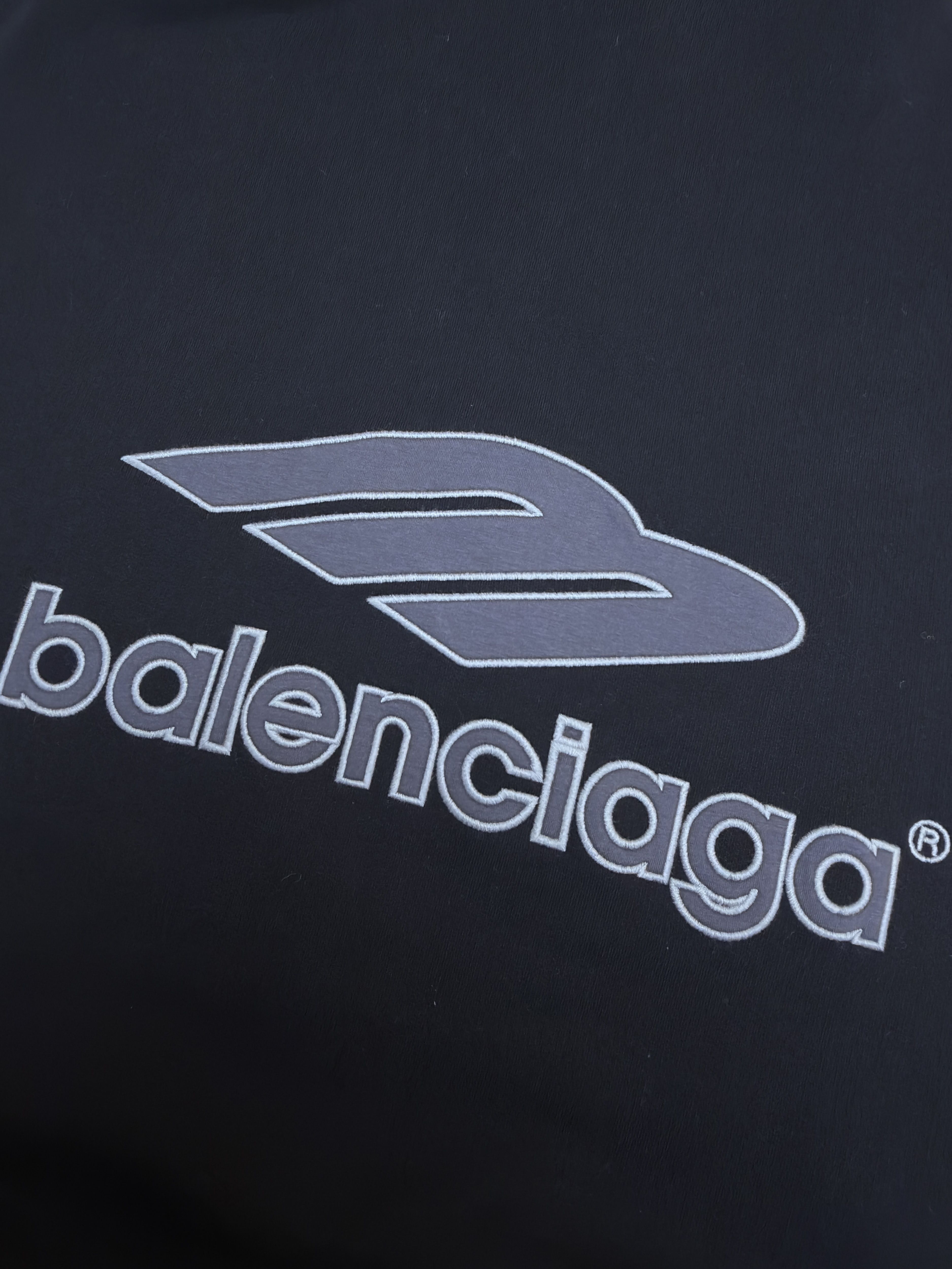 Balenciaga 巴黎世家 3B足球Polo套头连帽卫衣 外套 连帽衫 长袖 秋冬 黑色 B0
