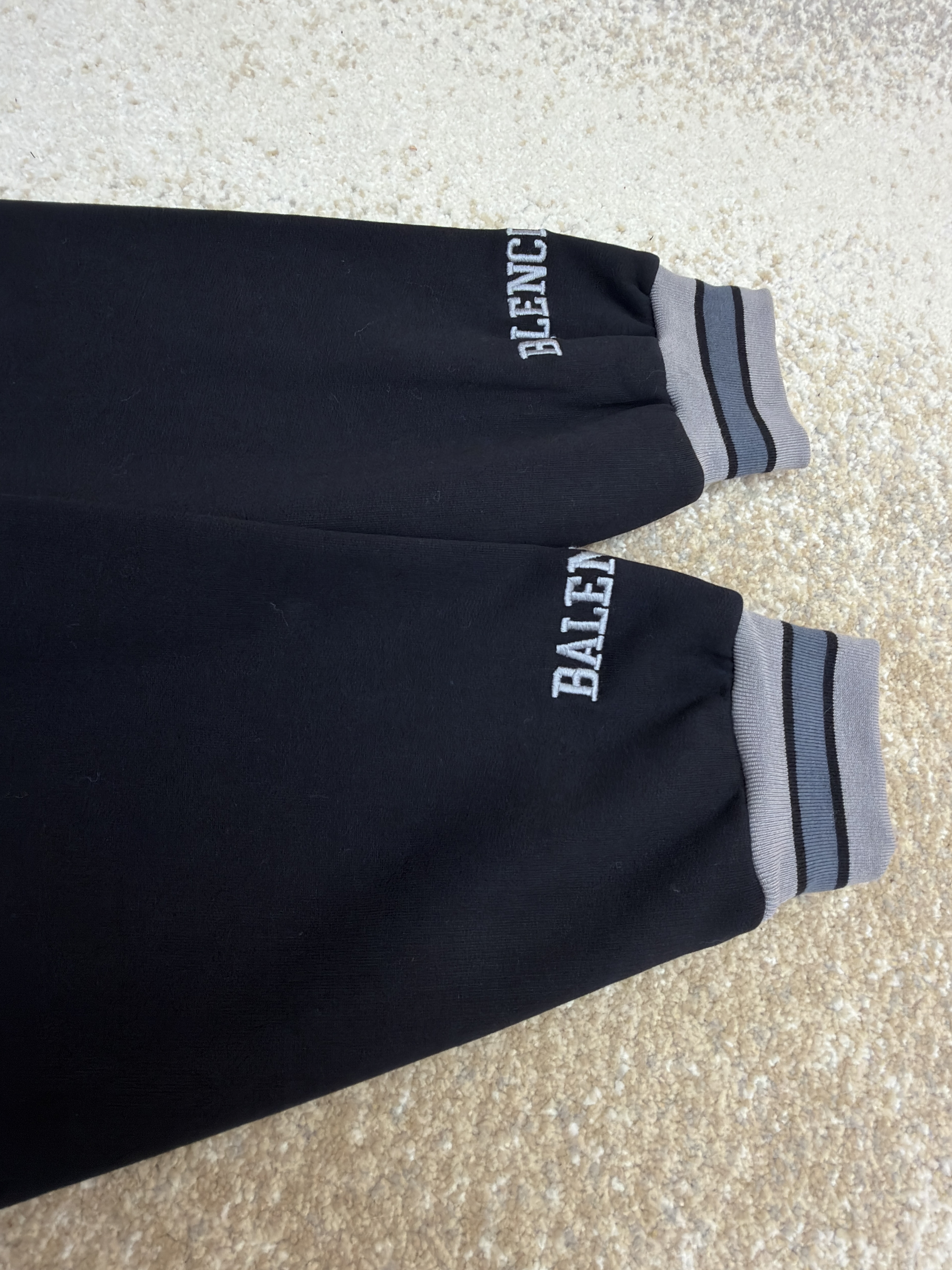 Balenciaga 巴黎世家 3B足球Polo套头连帽卫衣 外套 连帽衫 长袖 秋冬 黑色 B0