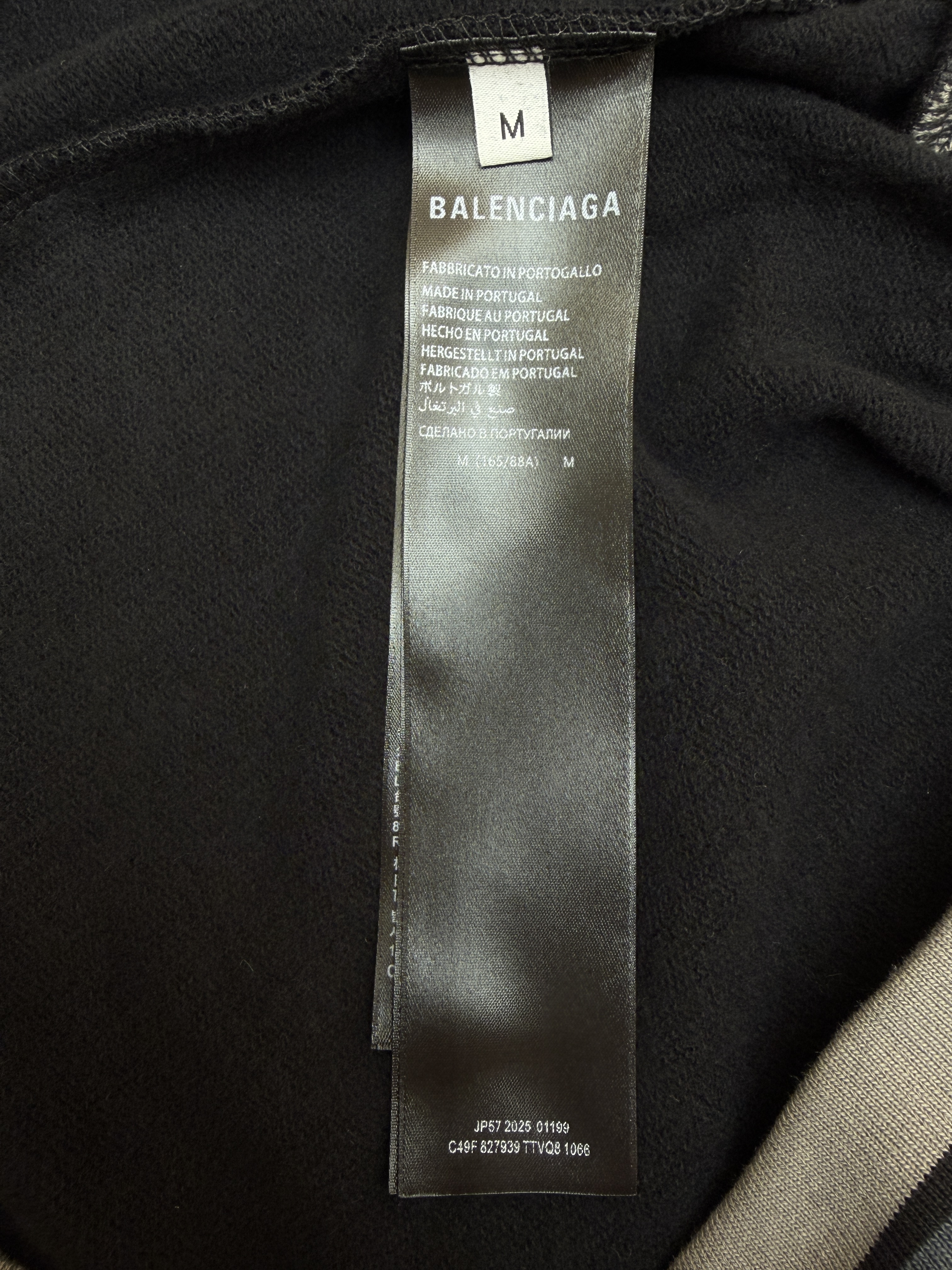 Balenciaga 巴黎世家 3B足球Polo套头连帽卫衣 外套 连帽衫 长袖 秋冬 黑色 B0