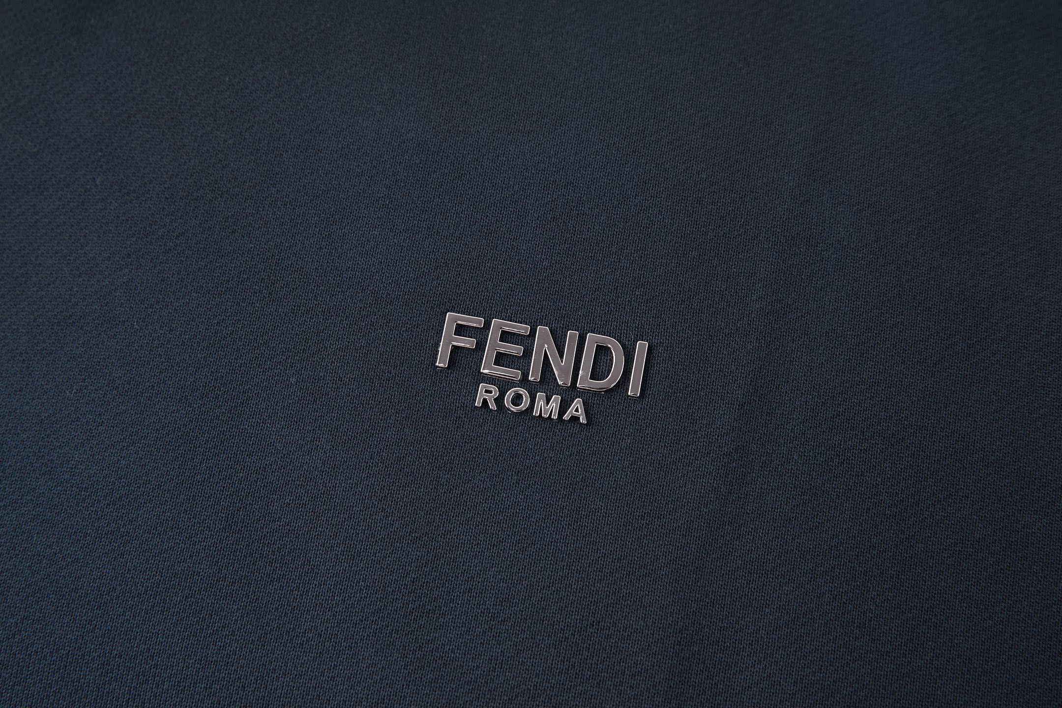 FENDI 芬迪 水洗磨破五金标识套头连帽卫衣 连帽衫 外套 长袖 秋冬 灰色 蓝色 B0