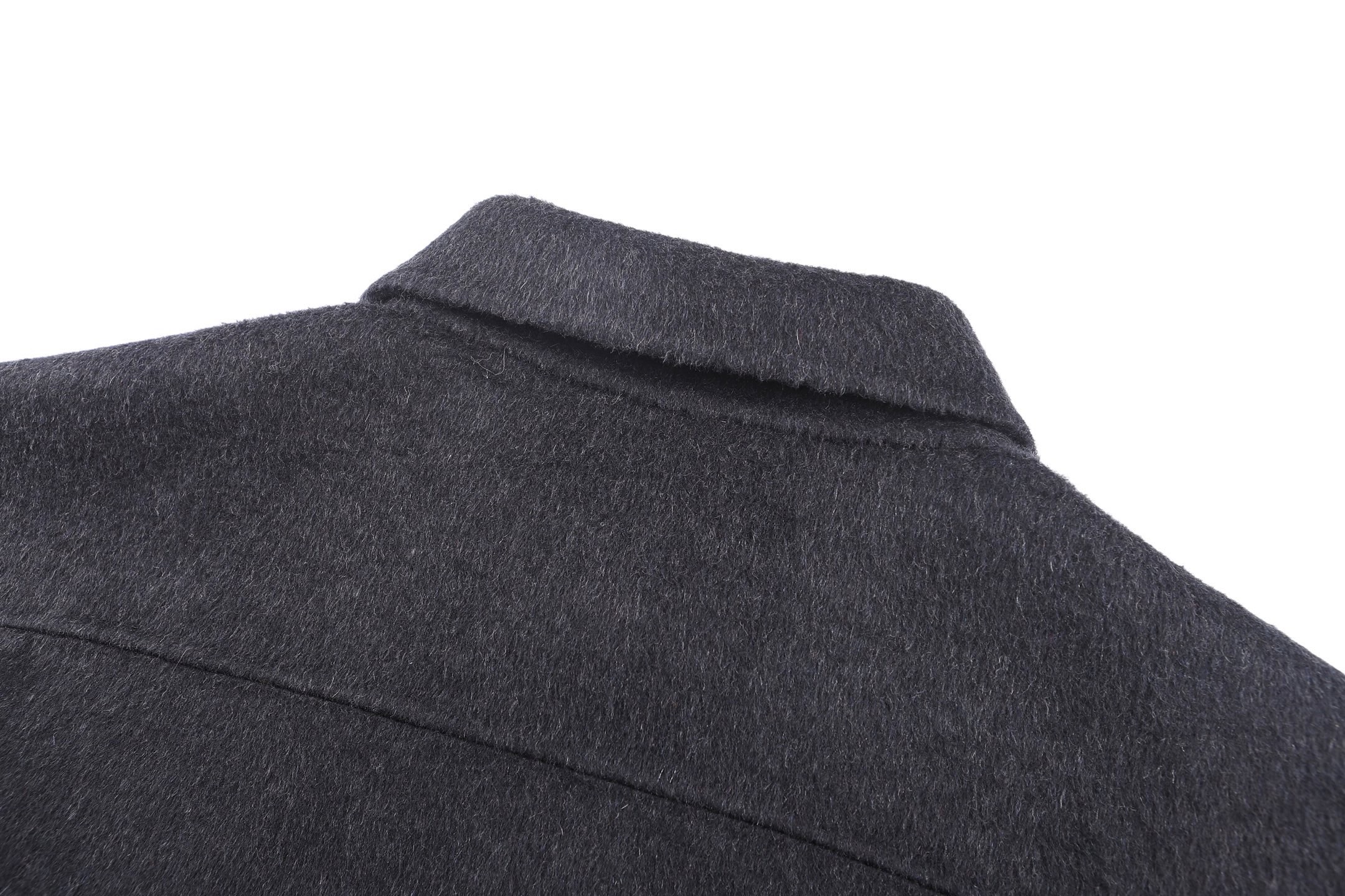 Balenciaga 巴黎世家 双面拉绒羊毛衬衫式拉链外套 夹克 长袖 秋冬 灰色 C5