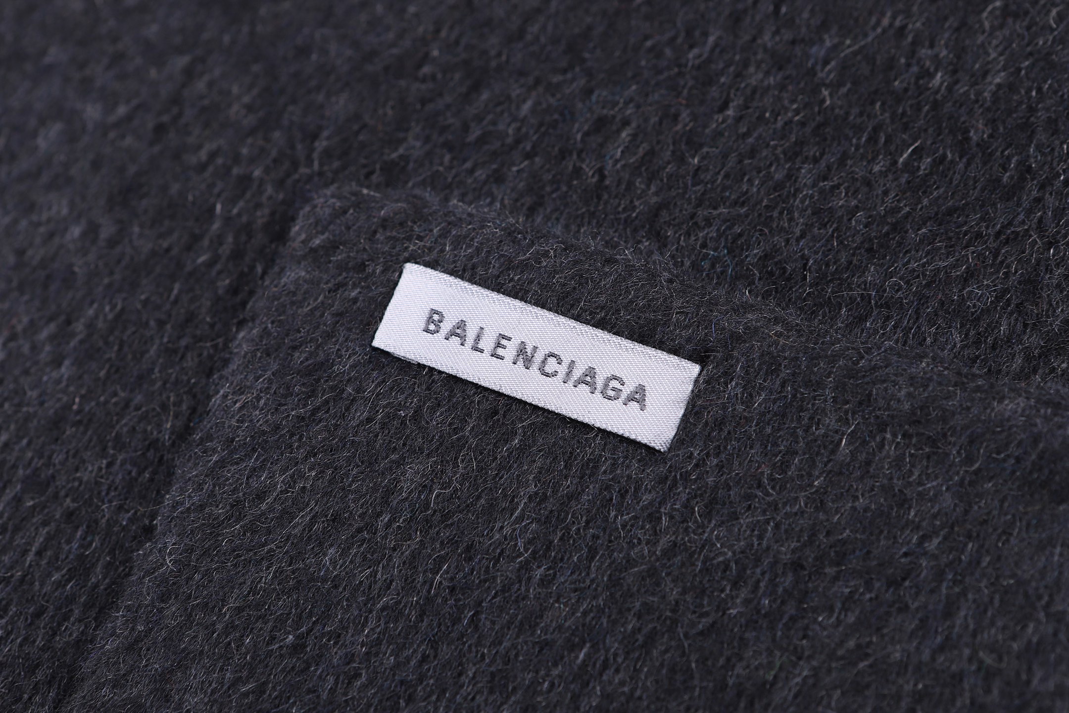 Balenciaga 巴黎世家 双面拉绒羊毛衬衫式拉链外套 夹克 长袖 秋冬 灰色 C5