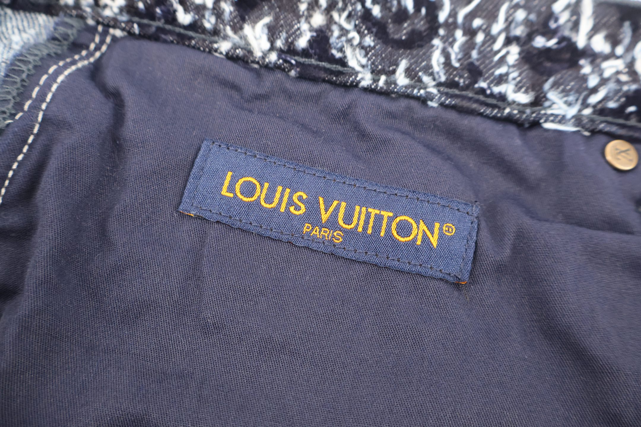 LOUIS VUITTON 路易威登 流苏牛仔裤 休闲裤 裤子 长裤 C0