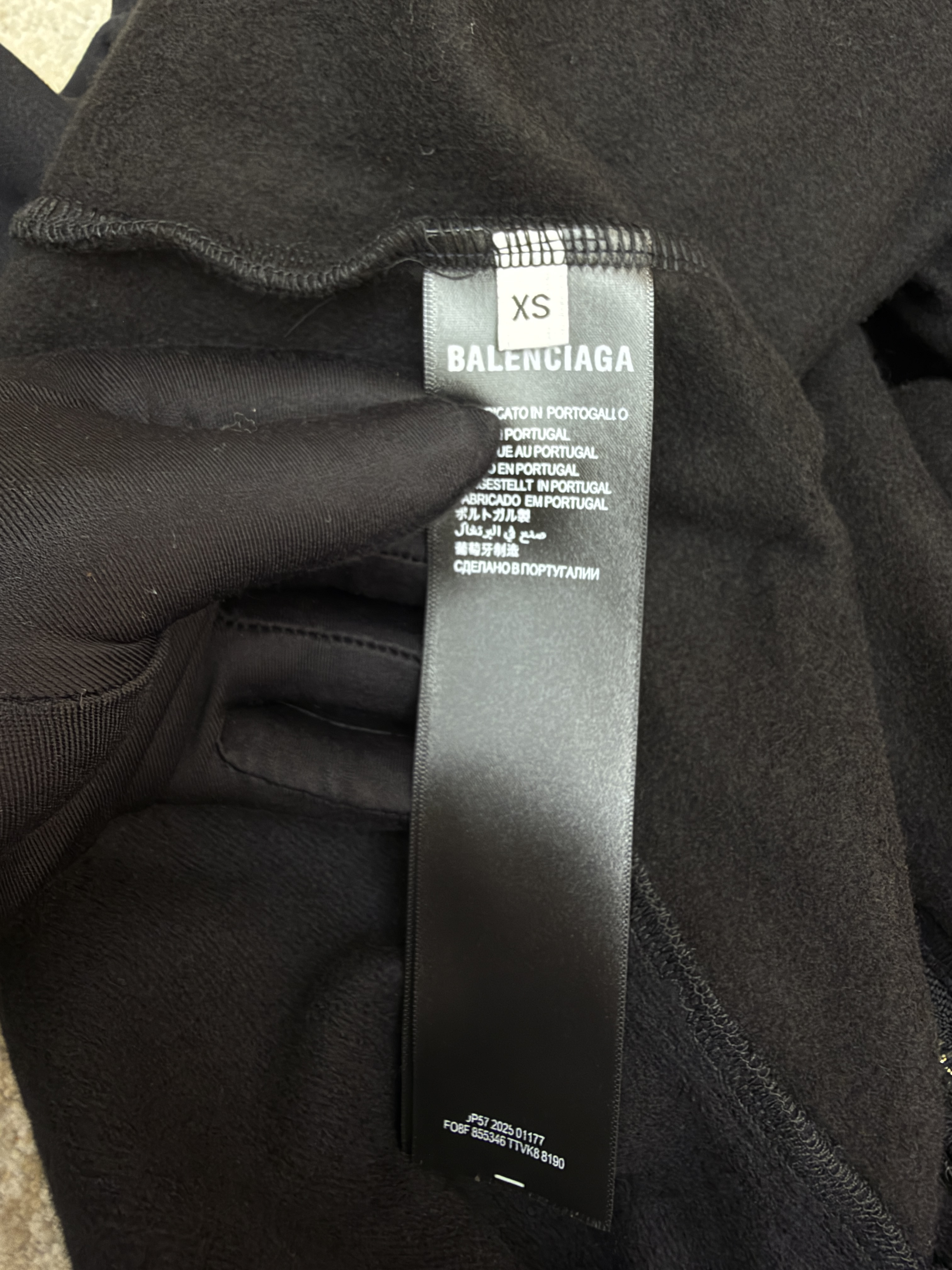 Balenciaga 巴黎世家 Hello Kitty 联名款提花拉链连帽卫衣 连帽衫 夹克 外套 秋冬 长袖 黑色 B5