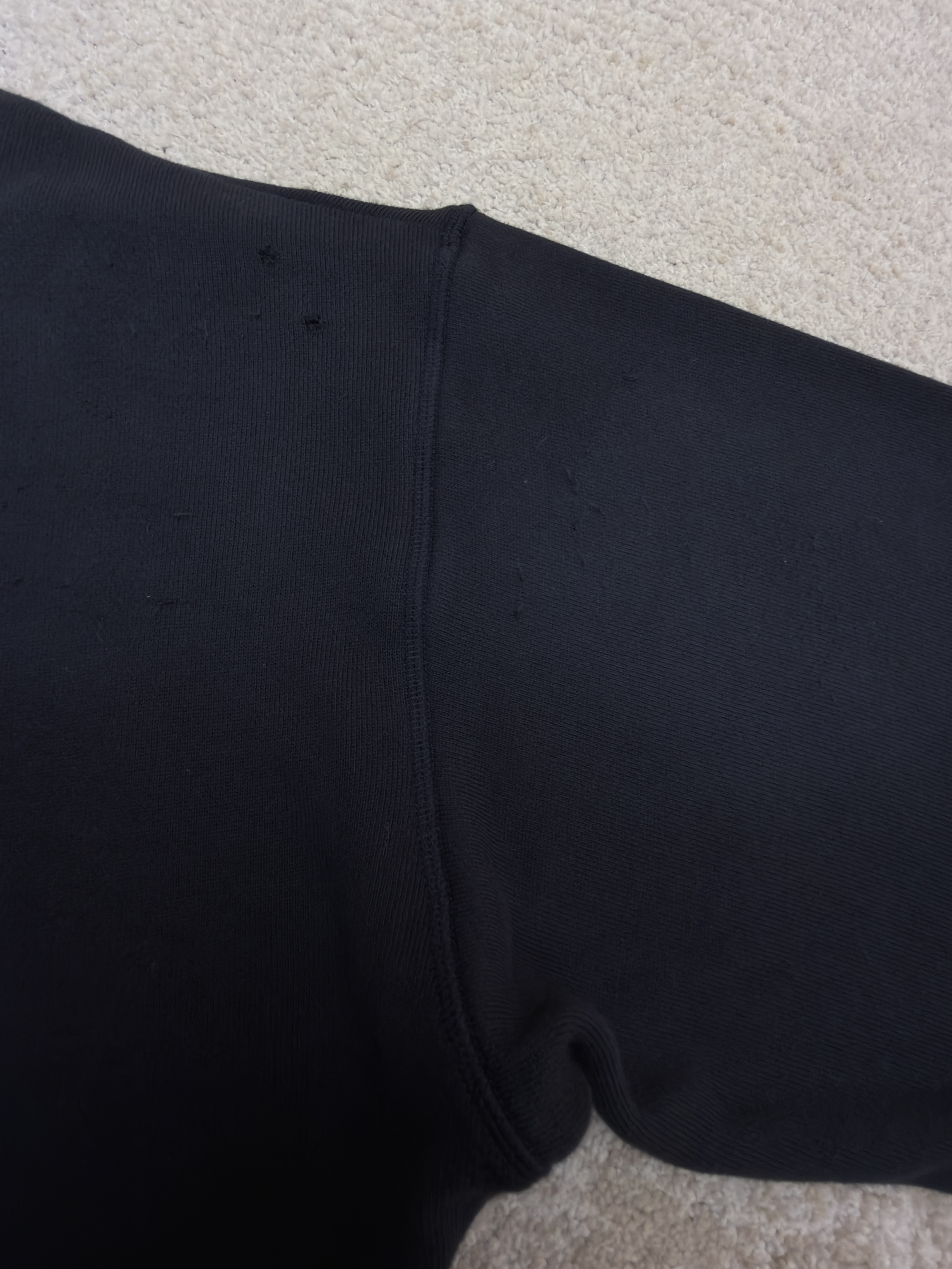 Acne Studios 做旧徽标印花卫衣 外套 长袖 黑色 B0