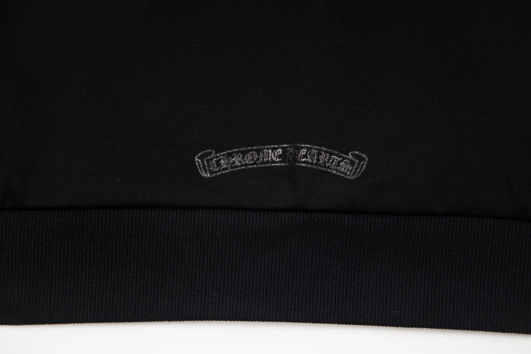 Chrome Hearts  克罗心 马蹄闪粉暗纹黑麒麟套头连帽卫衣 连帽衫 花臂 长袖 外套 黑色 B0