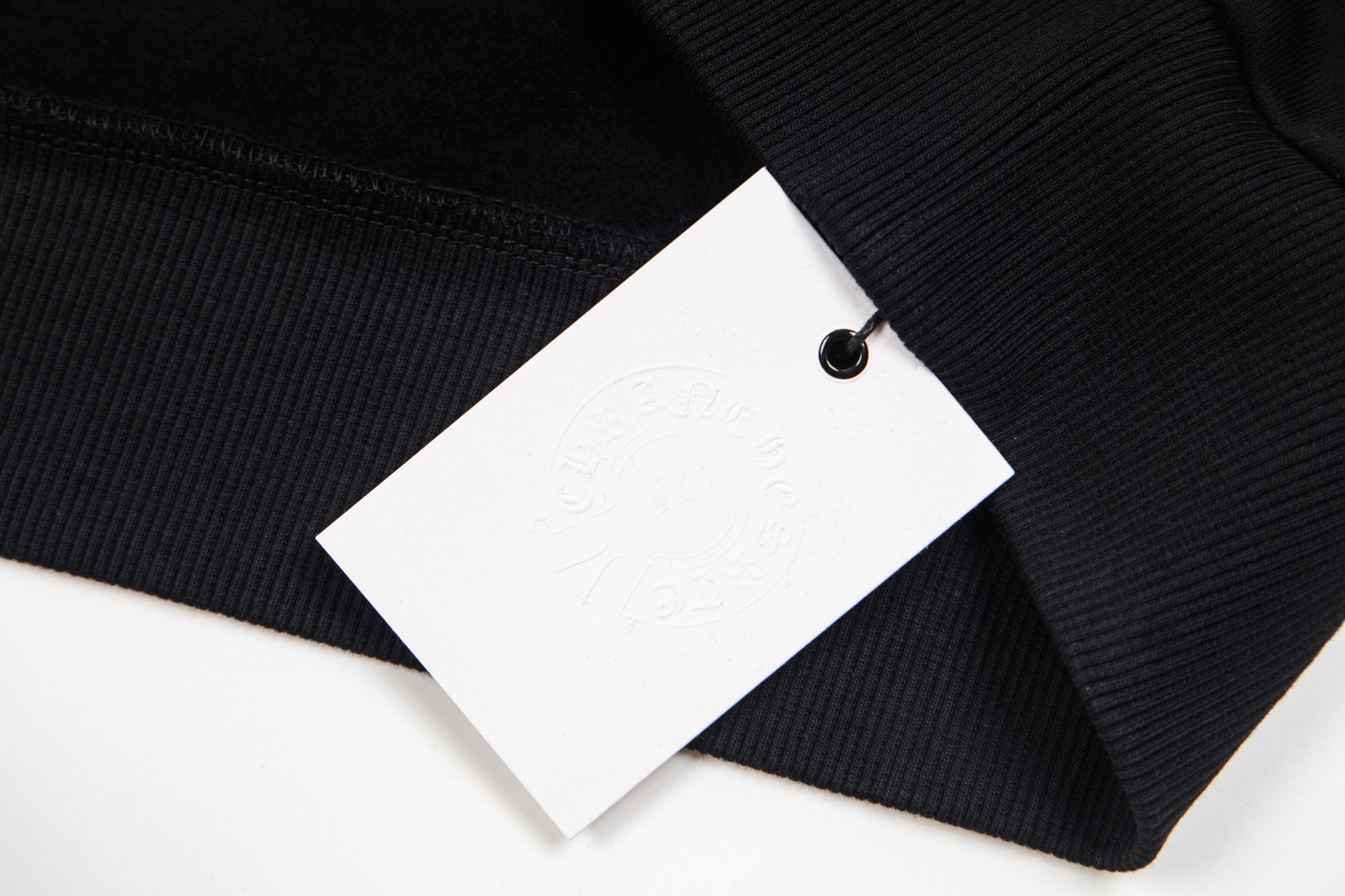 Chrome Hearts  克罗心 马蹄闪粉暗纹黑麒麟套头连帽卫衣 连帽衫 花臂 长袖 外套 黑色 B0