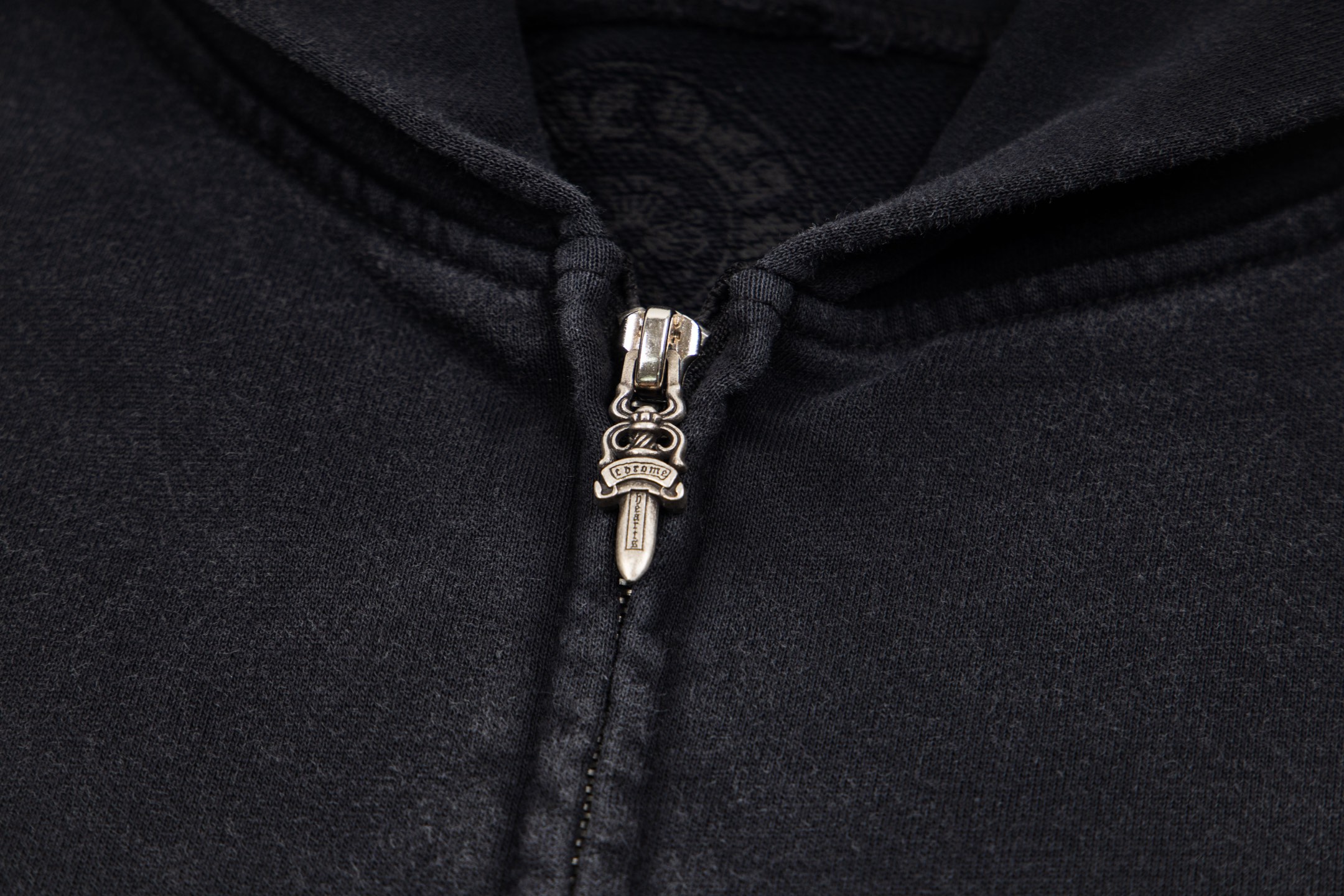 Chrome Hearts  克罗心 亲友限定水洗拉链连帽卫衣 连帽衫 花臂 长袖 外套 黑色 B0