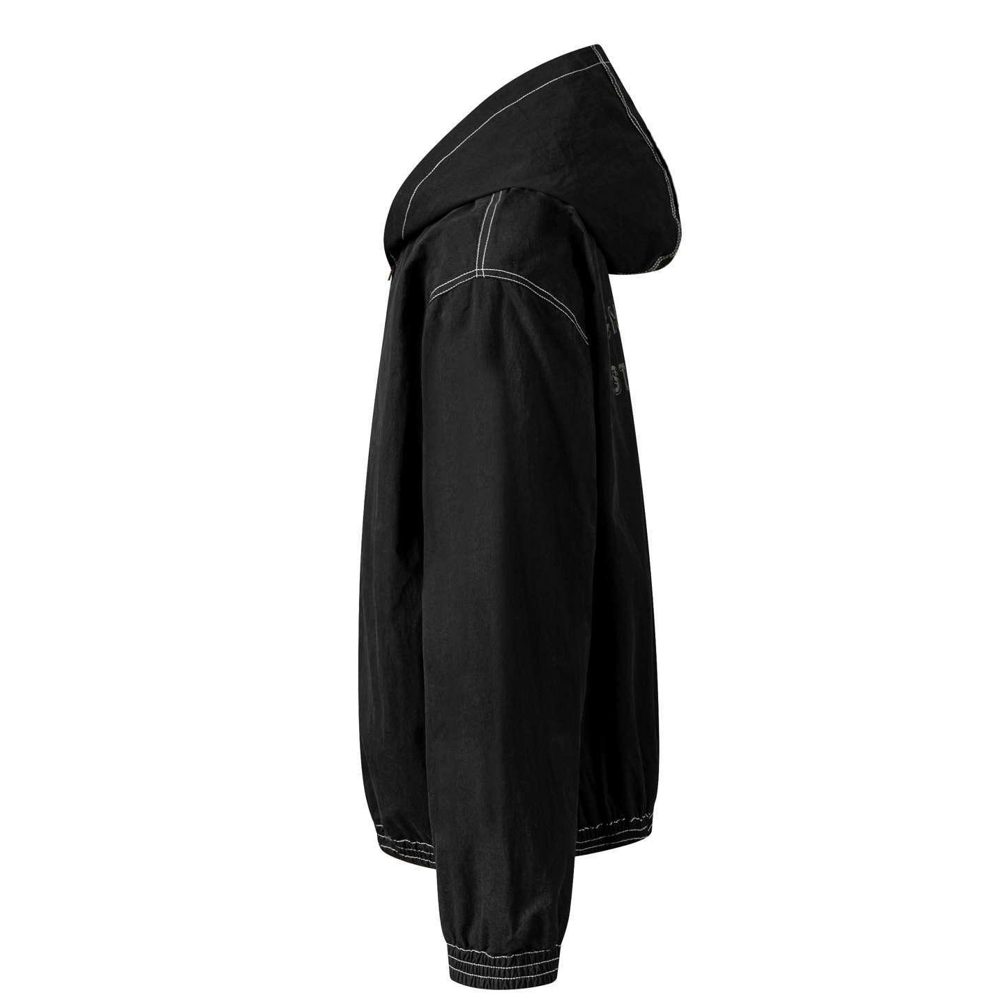Acne Studios 后背1996字母明线拉链连帽外套 夹克 长袖 秋冬 黑色 B2