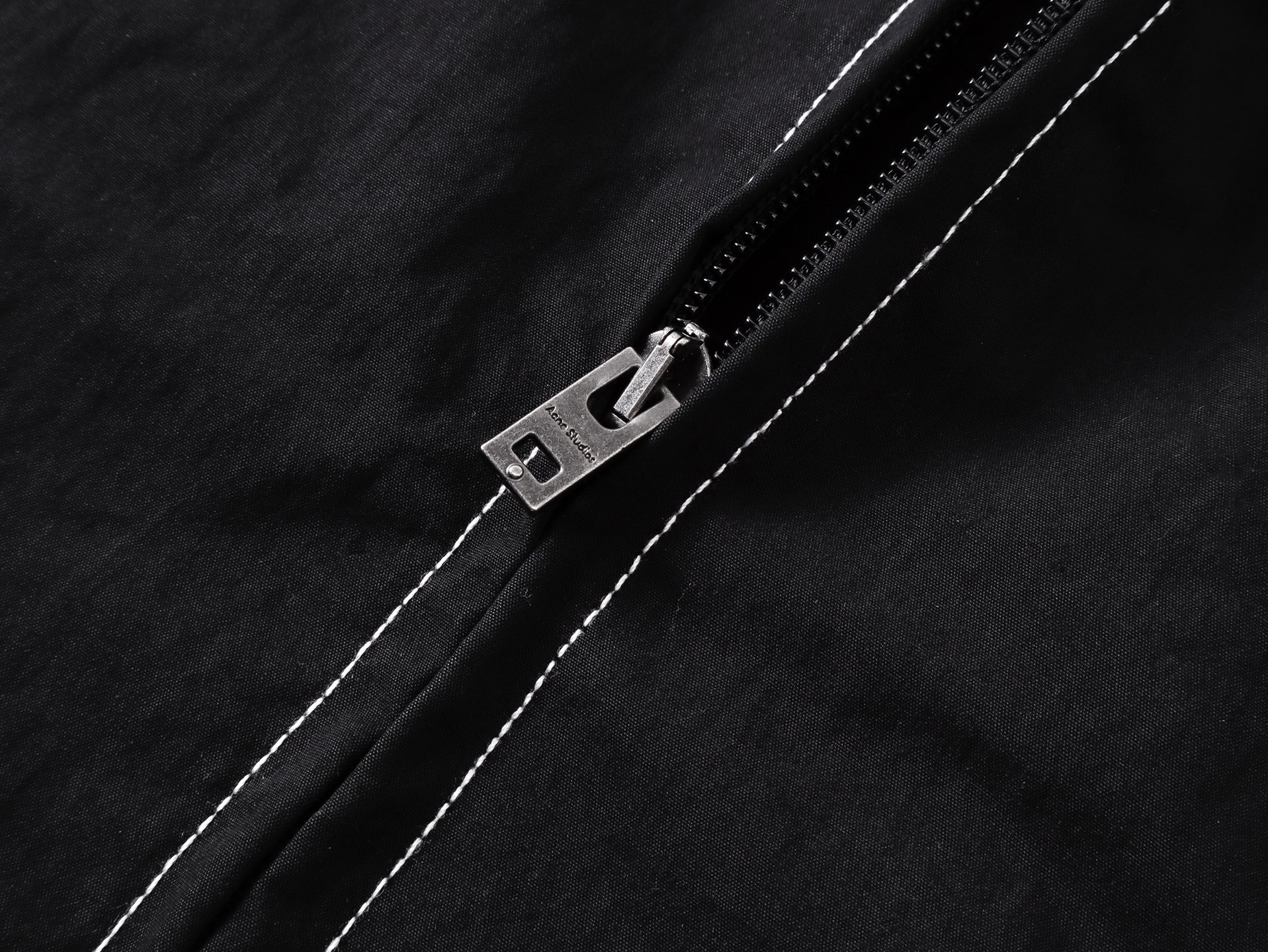 Acne Studios 后背1996字母明线拉链连帽外套 夹克 长袖 秋冬 黑色 B2