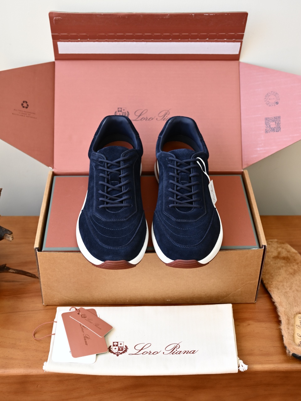 Loro Piana LP Men’s Comfortable Low-Top Casual Shoes (Suede) -LP2651-C0