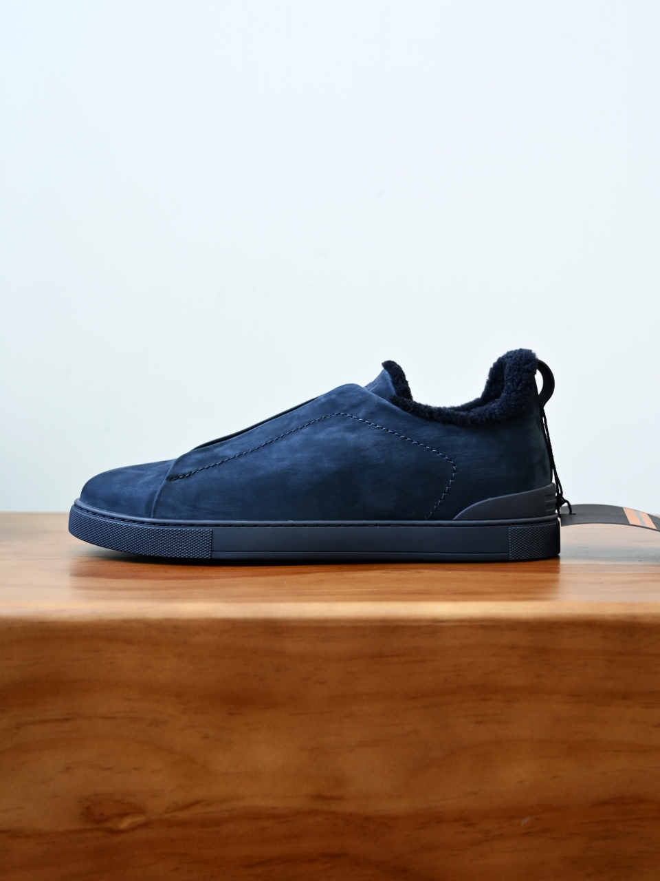ZE2617-5M-Zegna Triple-Elastic Slip-On-Premium Suede Leather-Plush Shearling-Lined-C0 麂皮加绒
