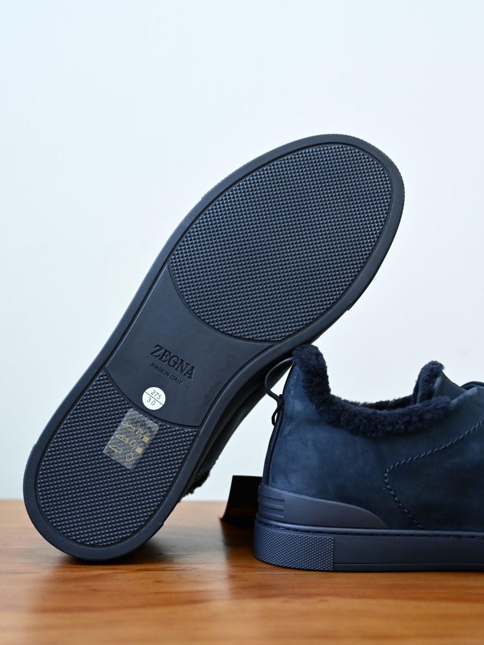 ZE2617-5M-Zegna Triple-Elastic Slip-On-Premium Suede Leather-Plush Shearling-Lined-C0 麂皮加绒
