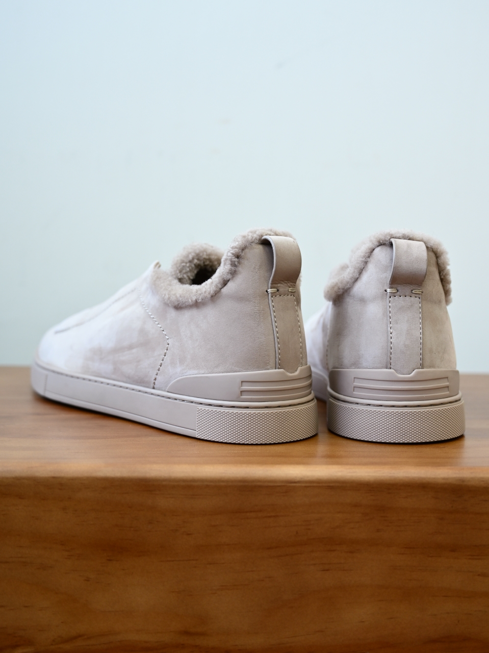 ZE2617-5M-Zegna Triple-Elastic Slip-On-Premium Suede Leather-Plush Shearling-Lined-C0 麂皮加绒