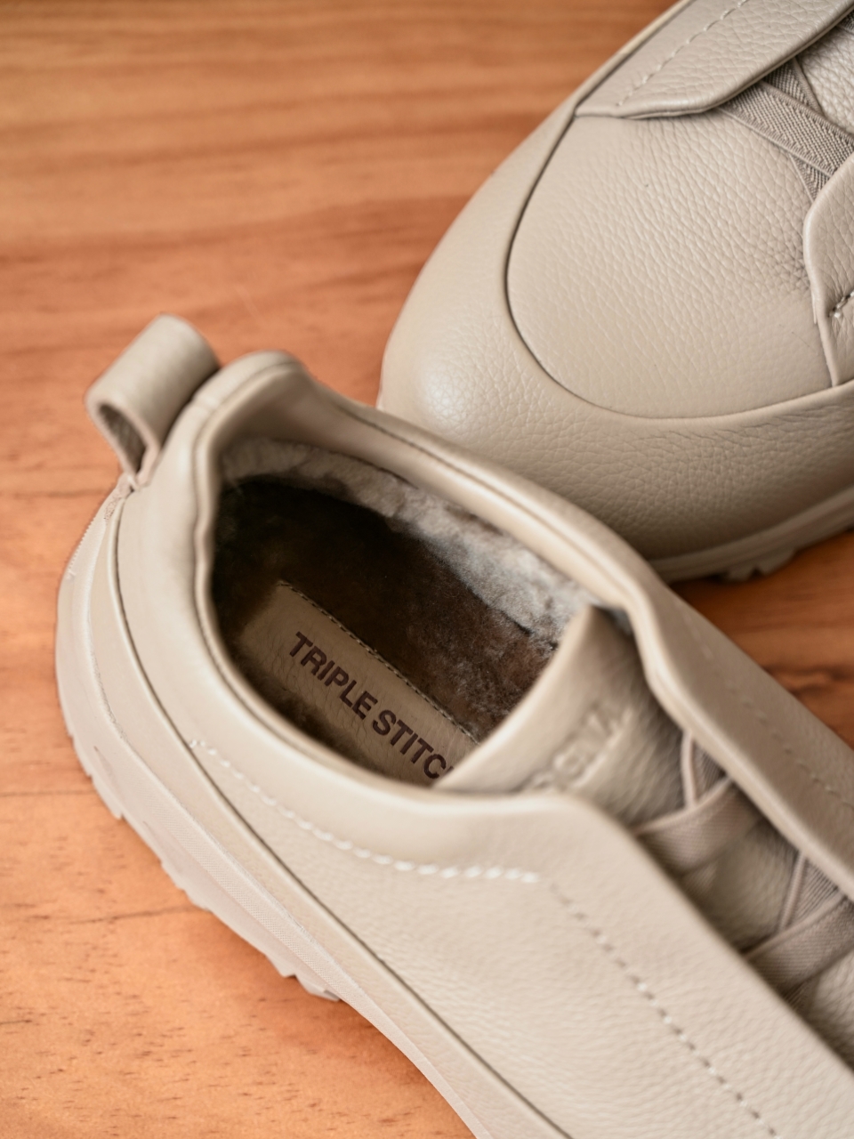 ZE2617-5M-Zegna Triple Fleece-Lined Outdoor Sports Shoes for Winter — Litchi-Patterned / Cowhide-C0