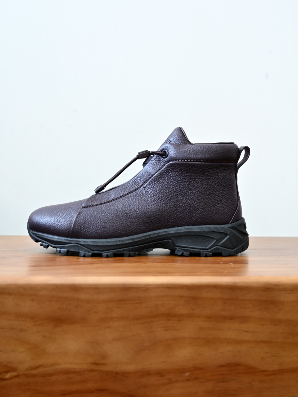 ZE2527M-1-Zegna Quiet Luxury Grained Leather High-Top Sneakers – 1:1 Bespoke Quality Winter Casuals-C0