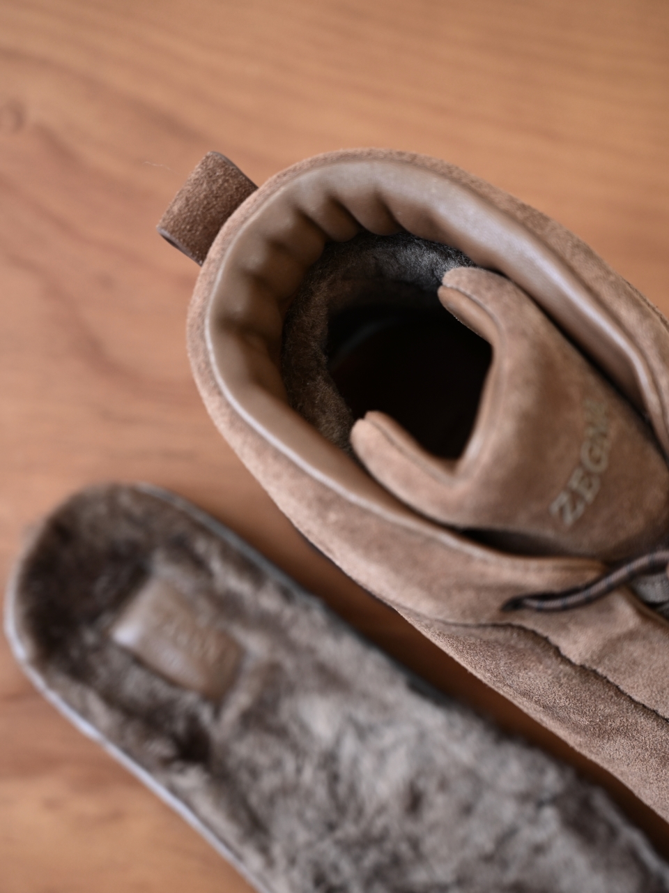 ZE2527-M-Zegna Men's Triple Stitch Suede Leather Sneakers-C0-Fleece-lined for winter-加绒高筒