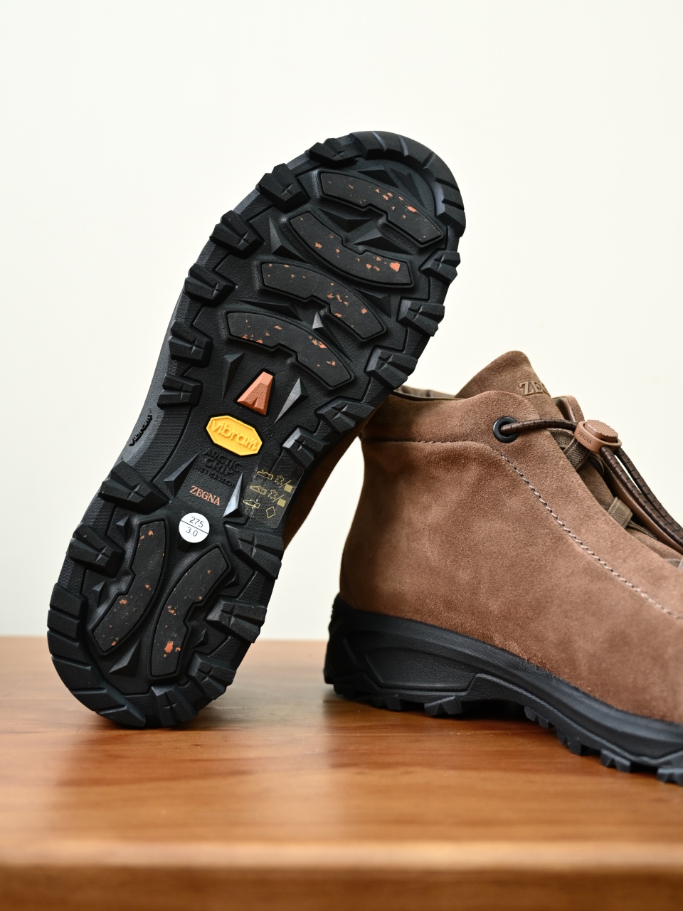 ZE2527-M-Zegna Men's Triple Stitch Suede Leather Sneakers-C0-Fleece-lined for winter-加绒高筒
