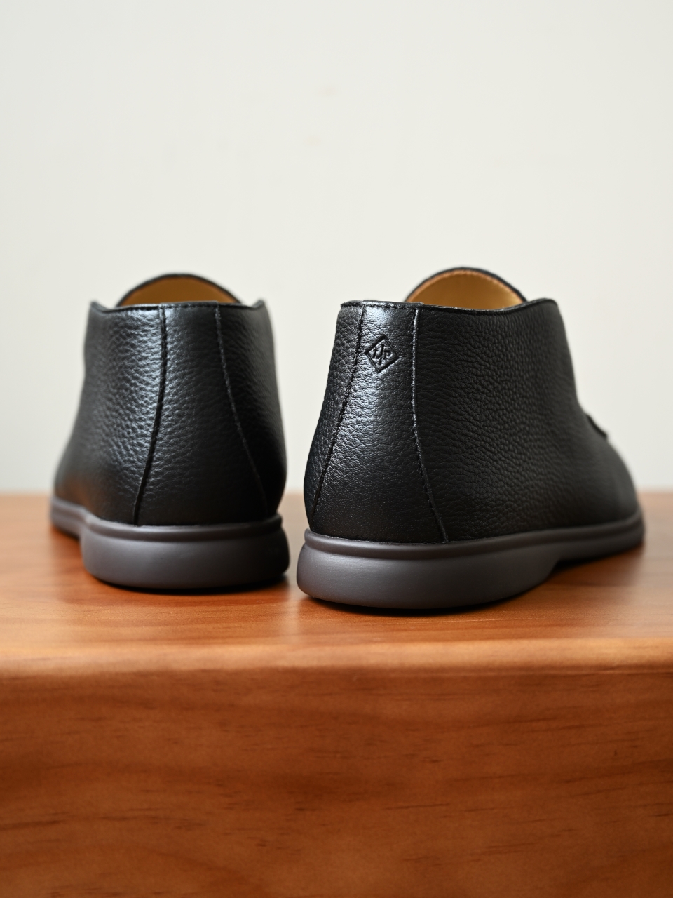 Loro Piana LP Open Walk Men（Grained Calfskin Leather）（Shearling/Merino Wool Insole）-LP2635-3-C0-荔枝纹毛鞋垫
