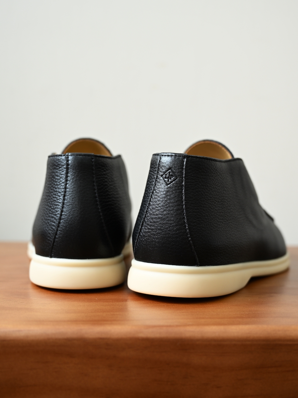 Loro Piana LP Open Walk Men（Grained Calfskin Leather）（Shearling/Merino Wool Insole）-LP2635-3-C0-荔枝纹毛鞋垫