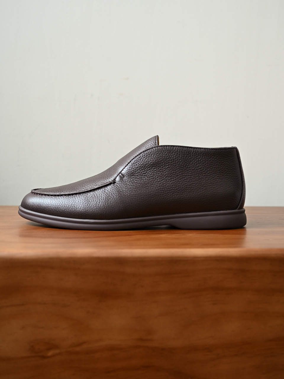 Loro Piana LP Open Walk Men（Grained Calfskin Leather）（Shearling/Merino Wool Insole）-LP2635-3-C0-荔枝纹毛鞋垫
