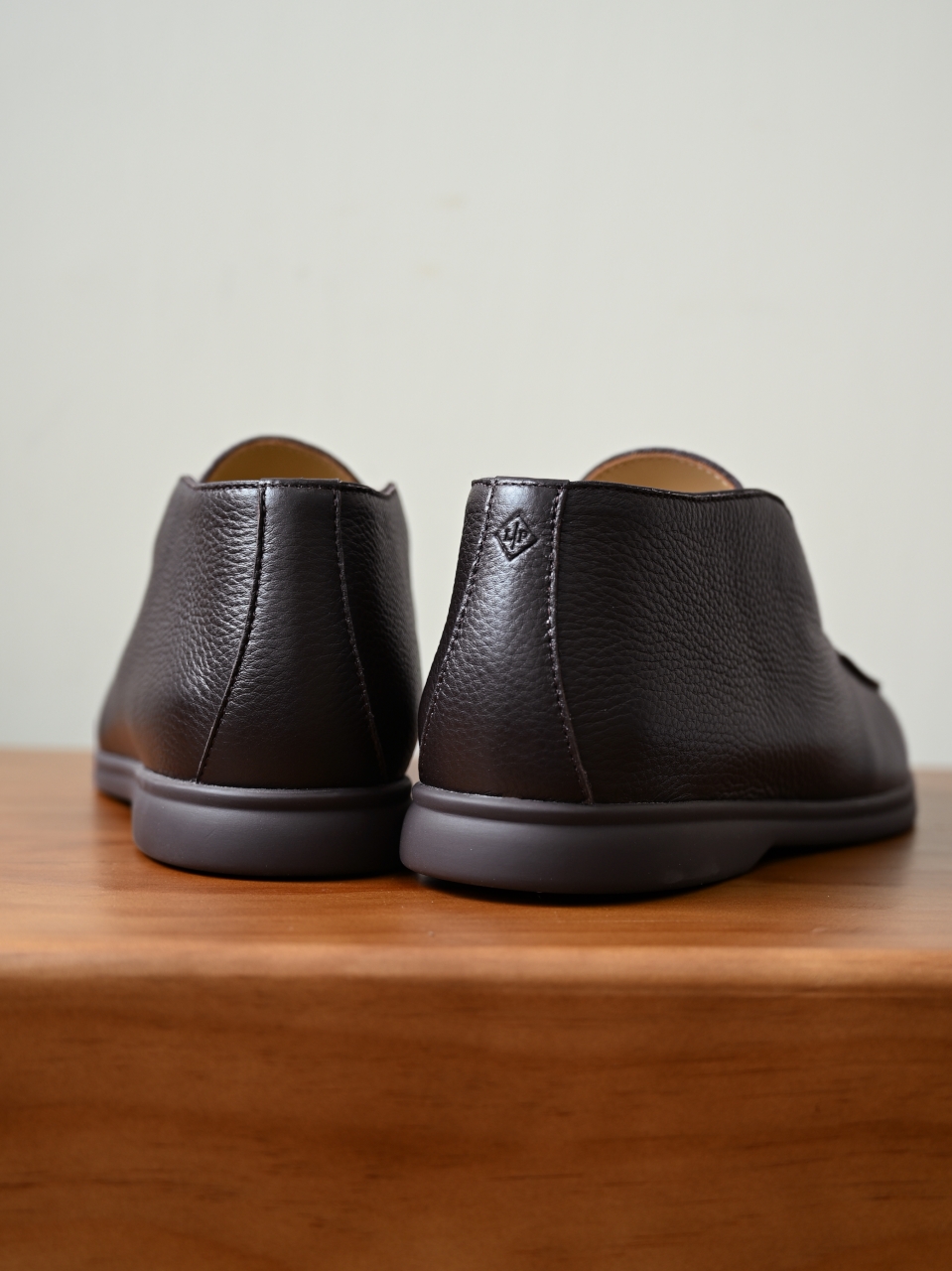 Loro Piana LP Open Walk Men（Grained Calfskin Leather）（Shearling/Merino Wool Insole）-LP2635-3-C0-荔枝纹毛鞋垫