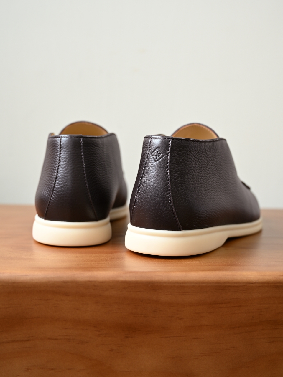 Loro Piana LP Open Walk Men（Grained Calfskin Leather）（Shearling/Merino Wool Insole）-LP2635-3-C0-荔枝纹毛鞋垫