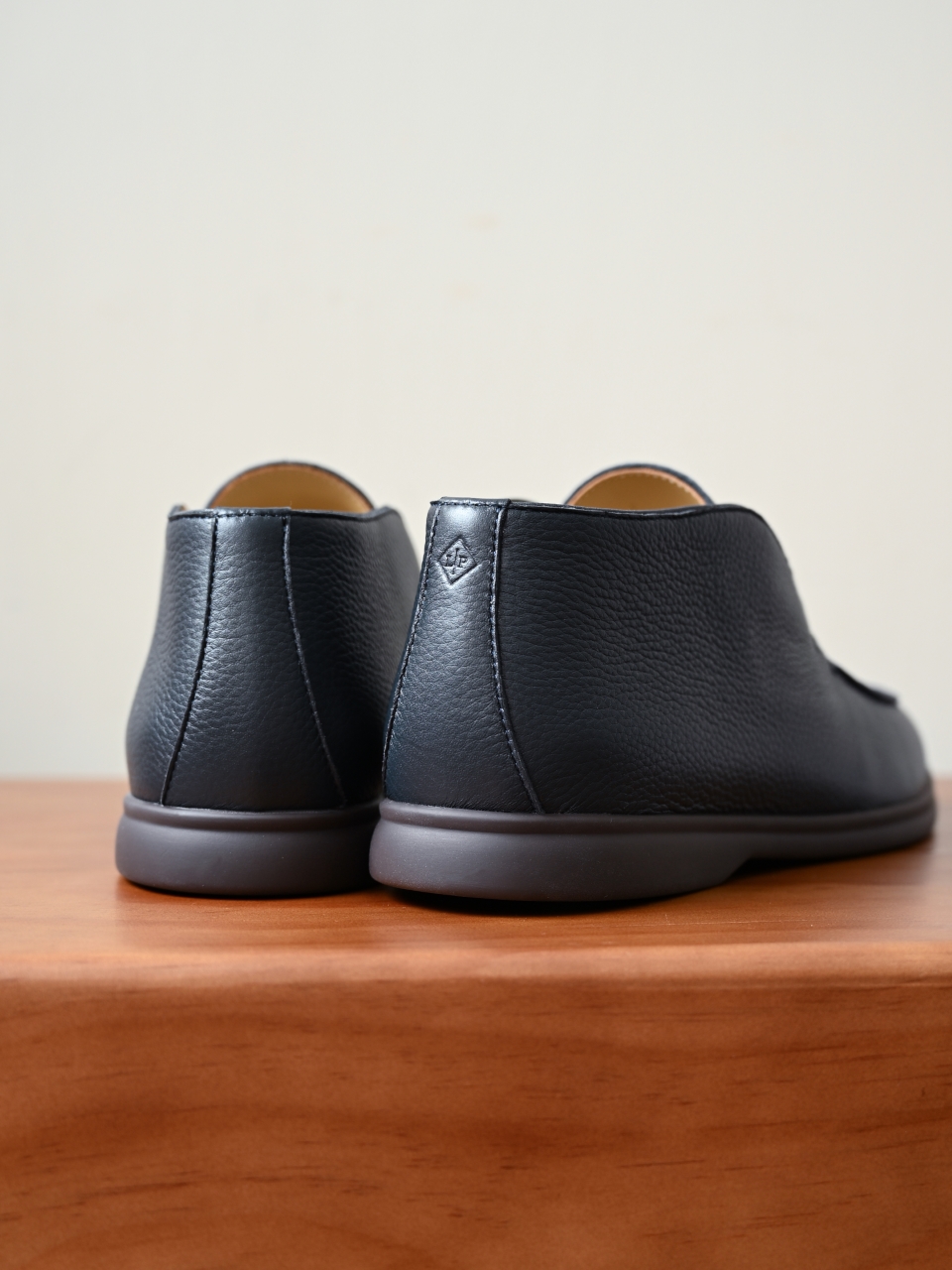 Loro Piana LP Open Walk Men（Grained Calfskin Leather）（Shearling/Merino Wool Insole）-LP2635-3-C0-荔枝纹毛鞋垫
