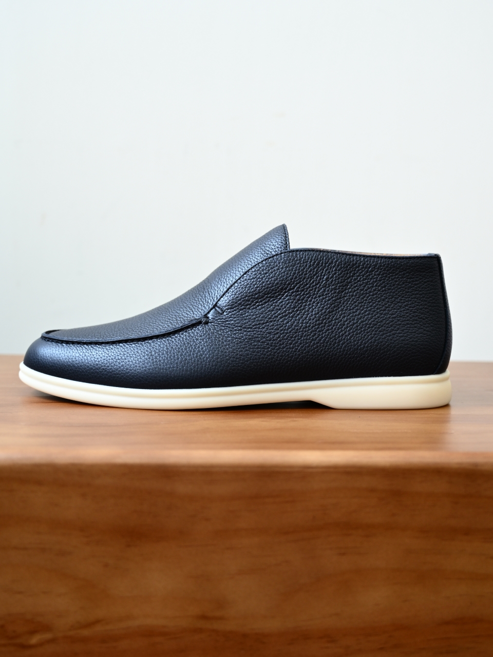 Loro Piana LP Open Walk Men（Grained Calfskin Leather）（Shearling/Merino Wool Insole）-LP2635-3-C0-荔枝纹毛鞋垫