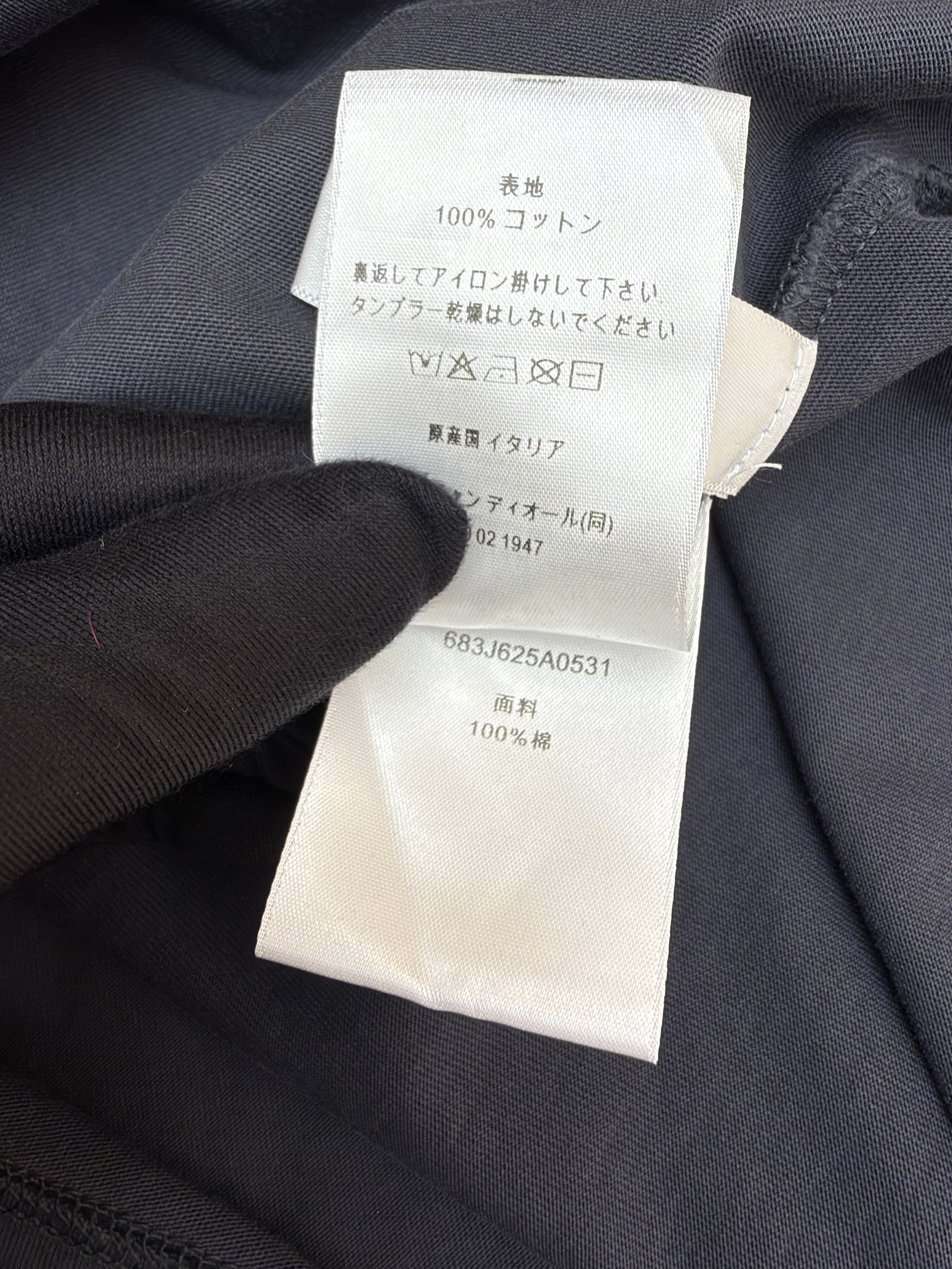 DIOR 迪奥 褪白刺绣字母圆领短袖 T恤 夏季 黑色 粉色 A0 