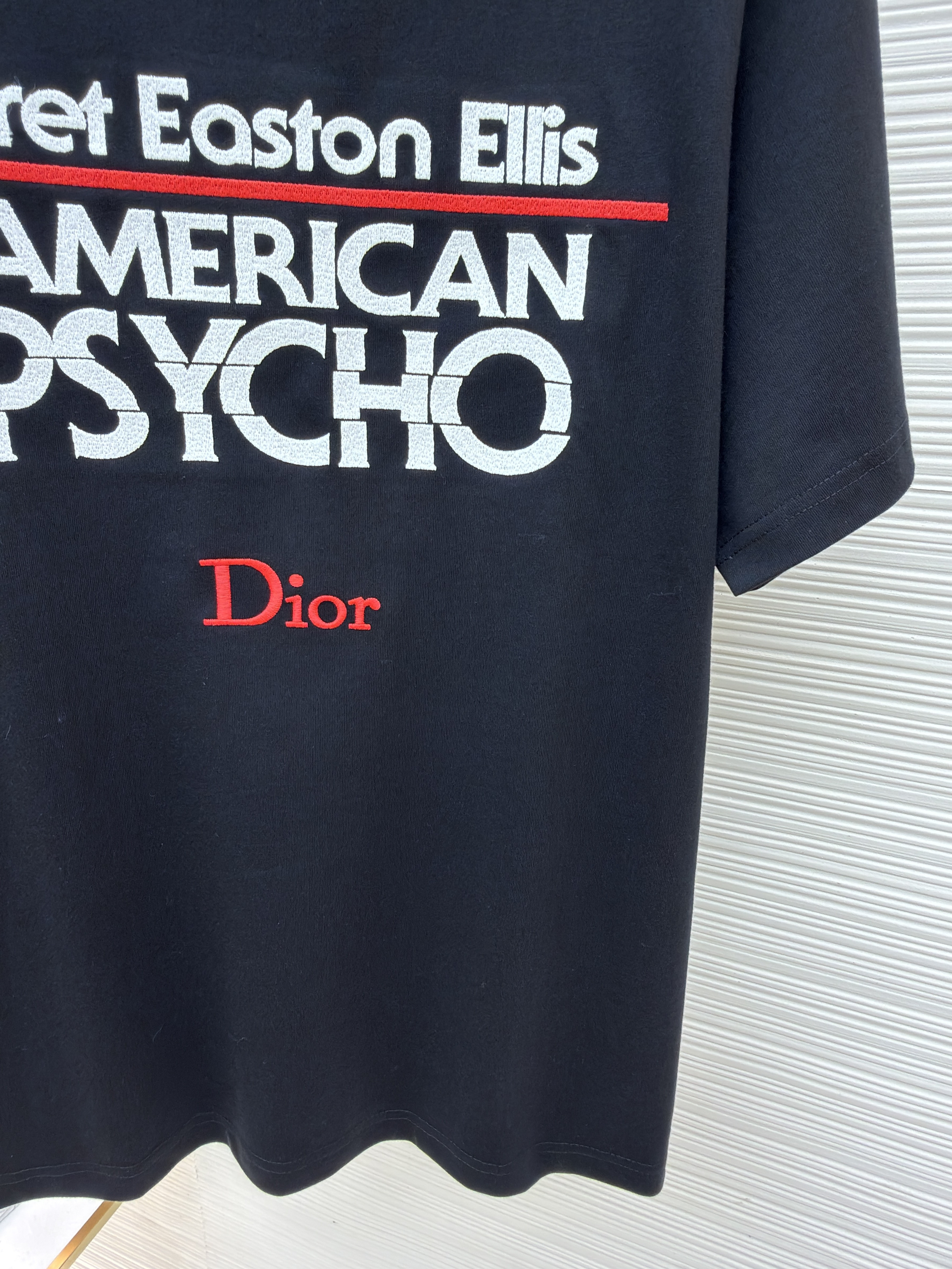 DIOR 迪奥 狂客封面刺绣圆领短袖 T恤 夏季 黑色 A0 