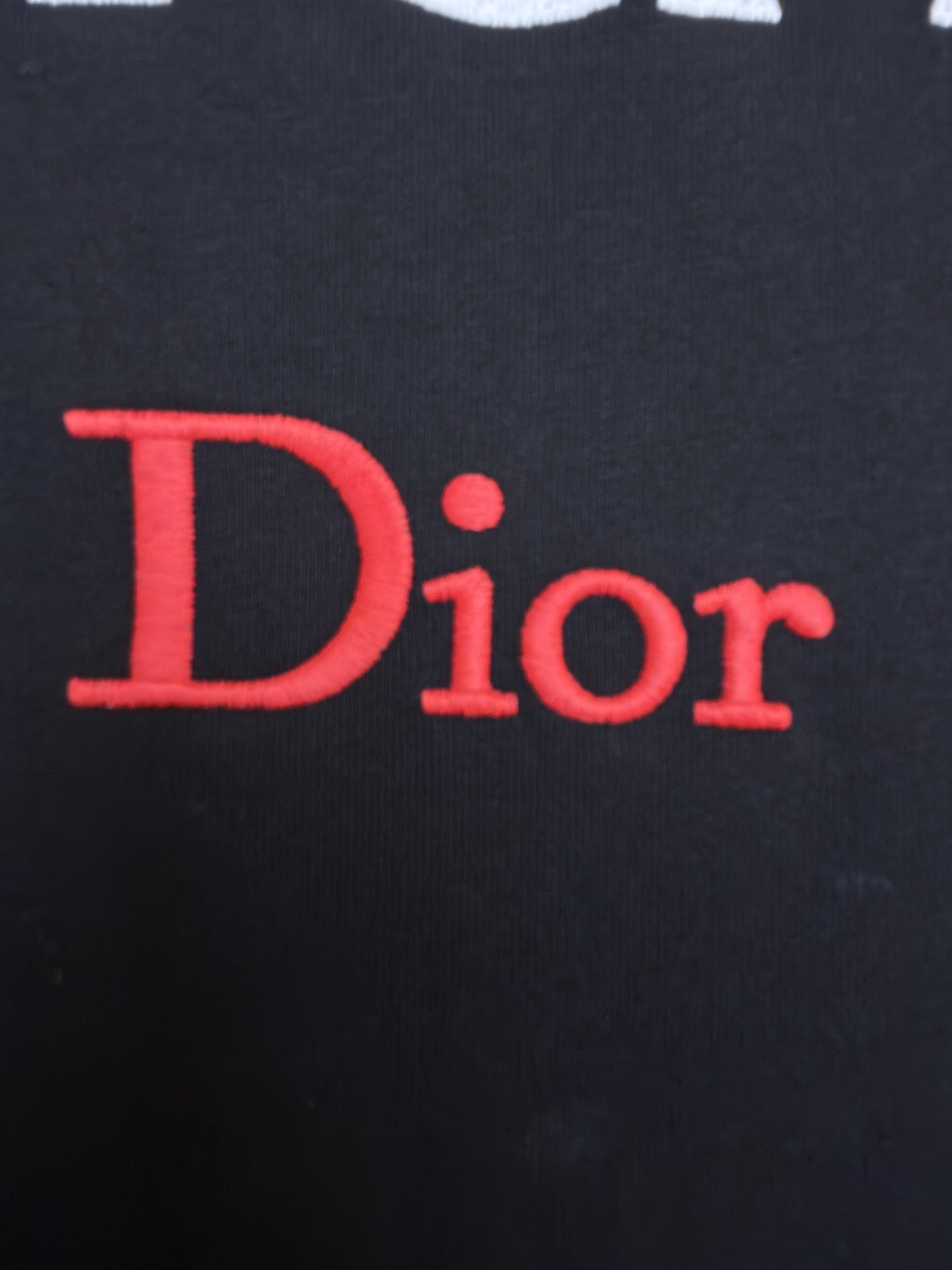DIOR 迪奥 狂客封面刺绣圆领短袖 T恤 夏季 黑色 A0 