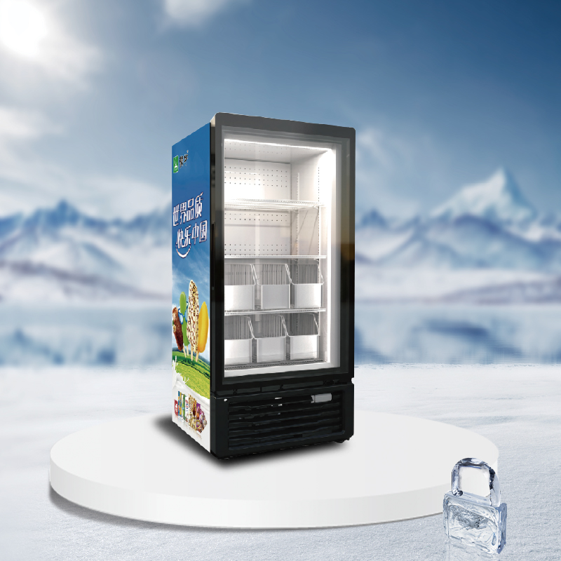 Glass door upright display freezer - AHD-266H