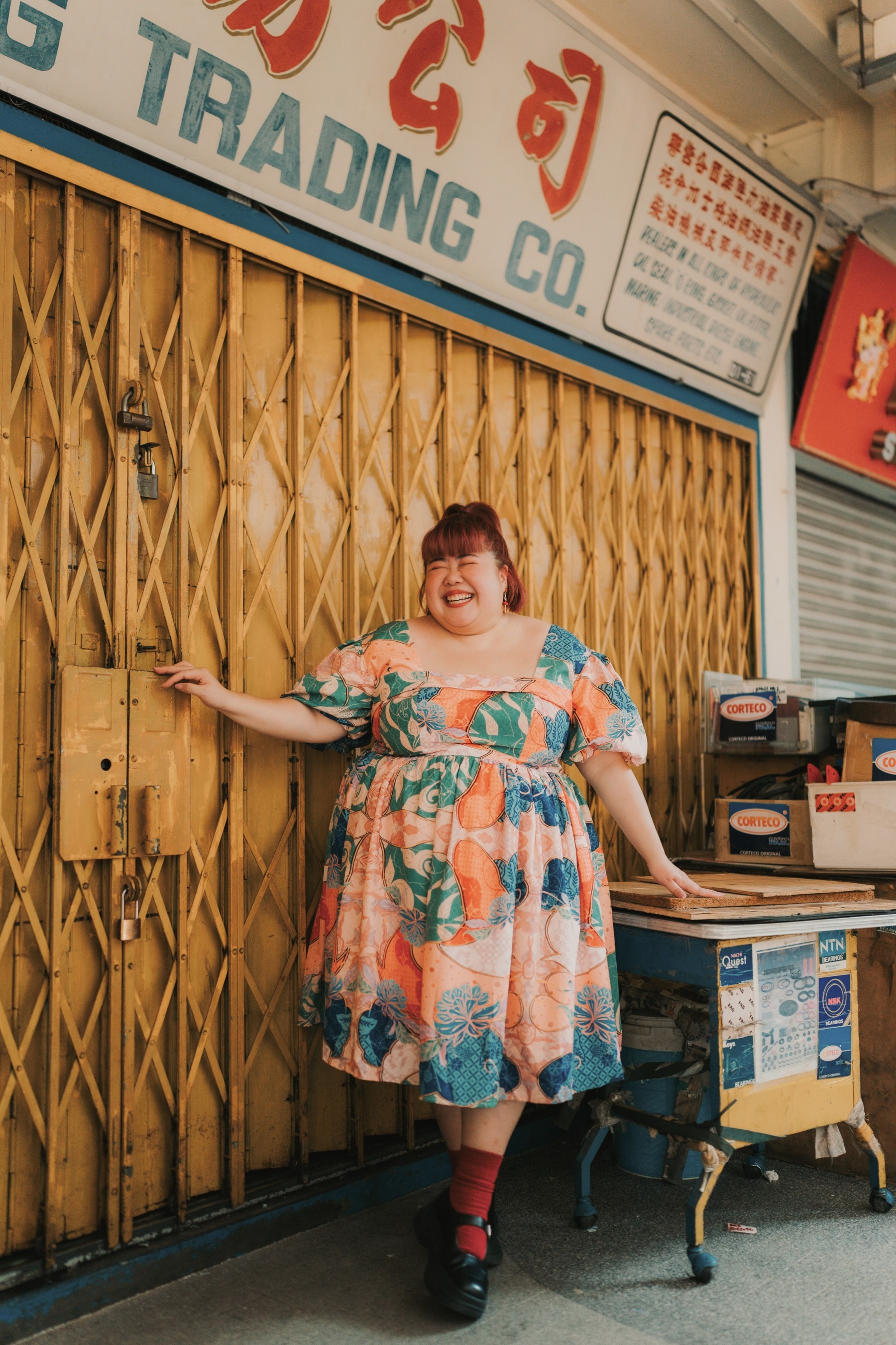 IN HIGH SPIRITS - DRESS (WITH PUFF SLEEVES)