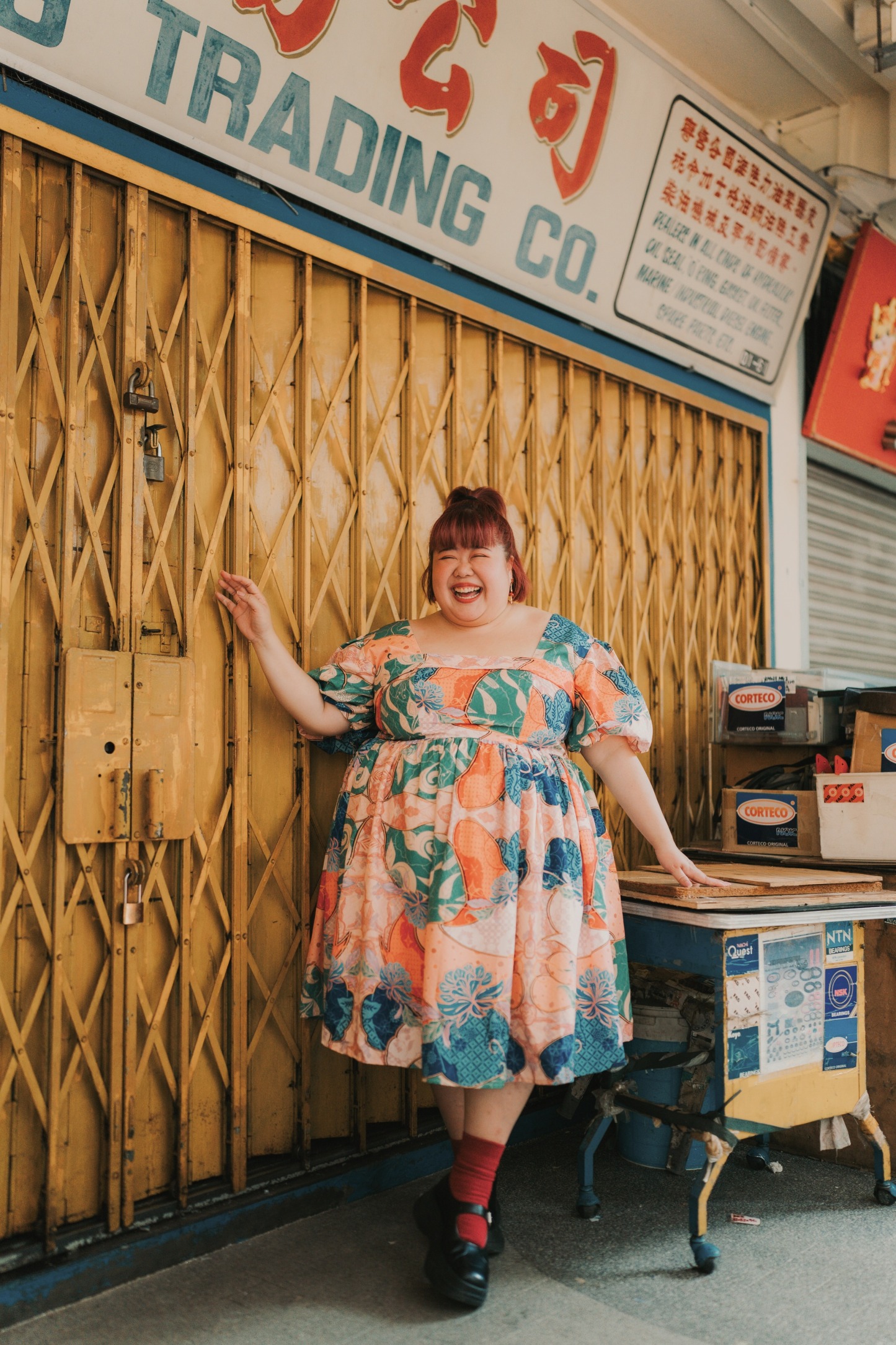IN HIGH SPIRITS - DRESS (WITH PUFF SLEEVES)