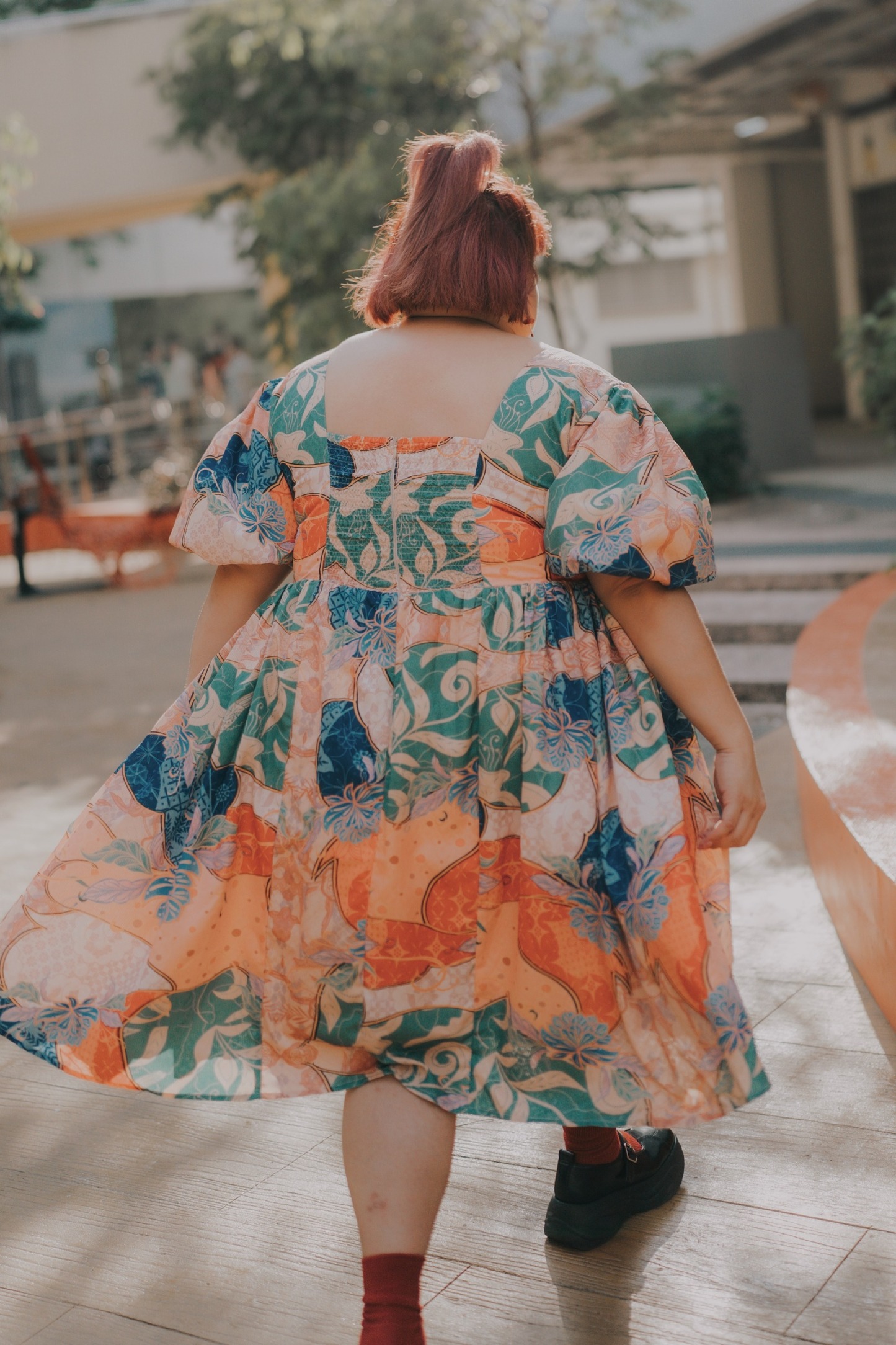 IN HIGH SPIRITS - DRESS (WITH PUFF SLEEVES)
