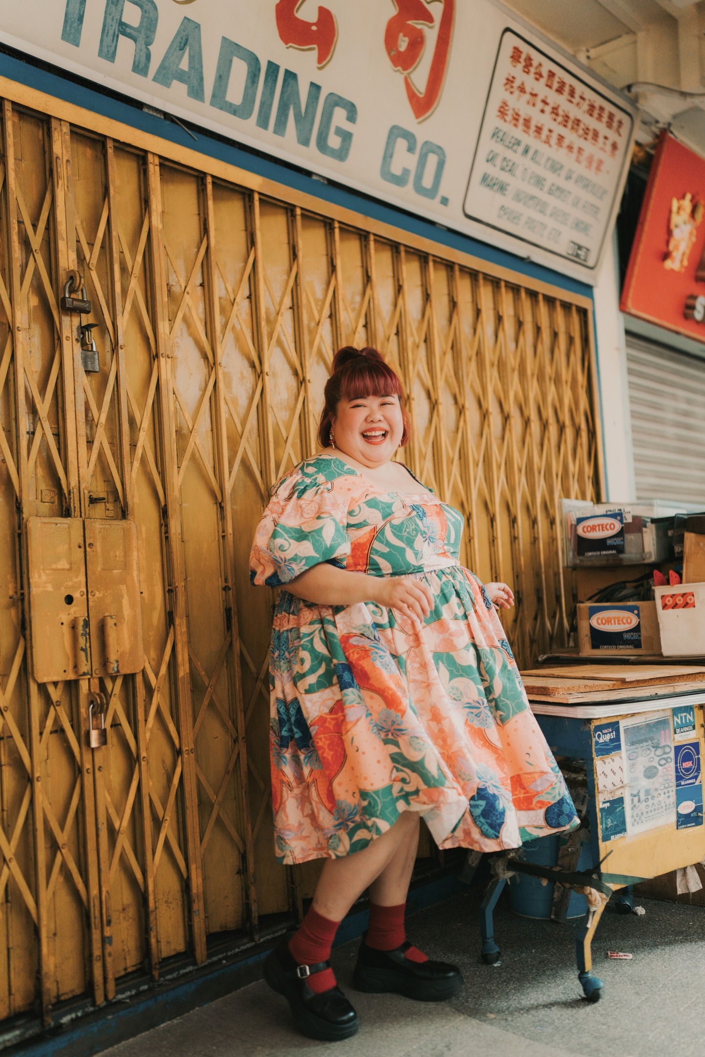 IN HIGH SPIRITS - DRESS (WITH PUFF SLEEVES)