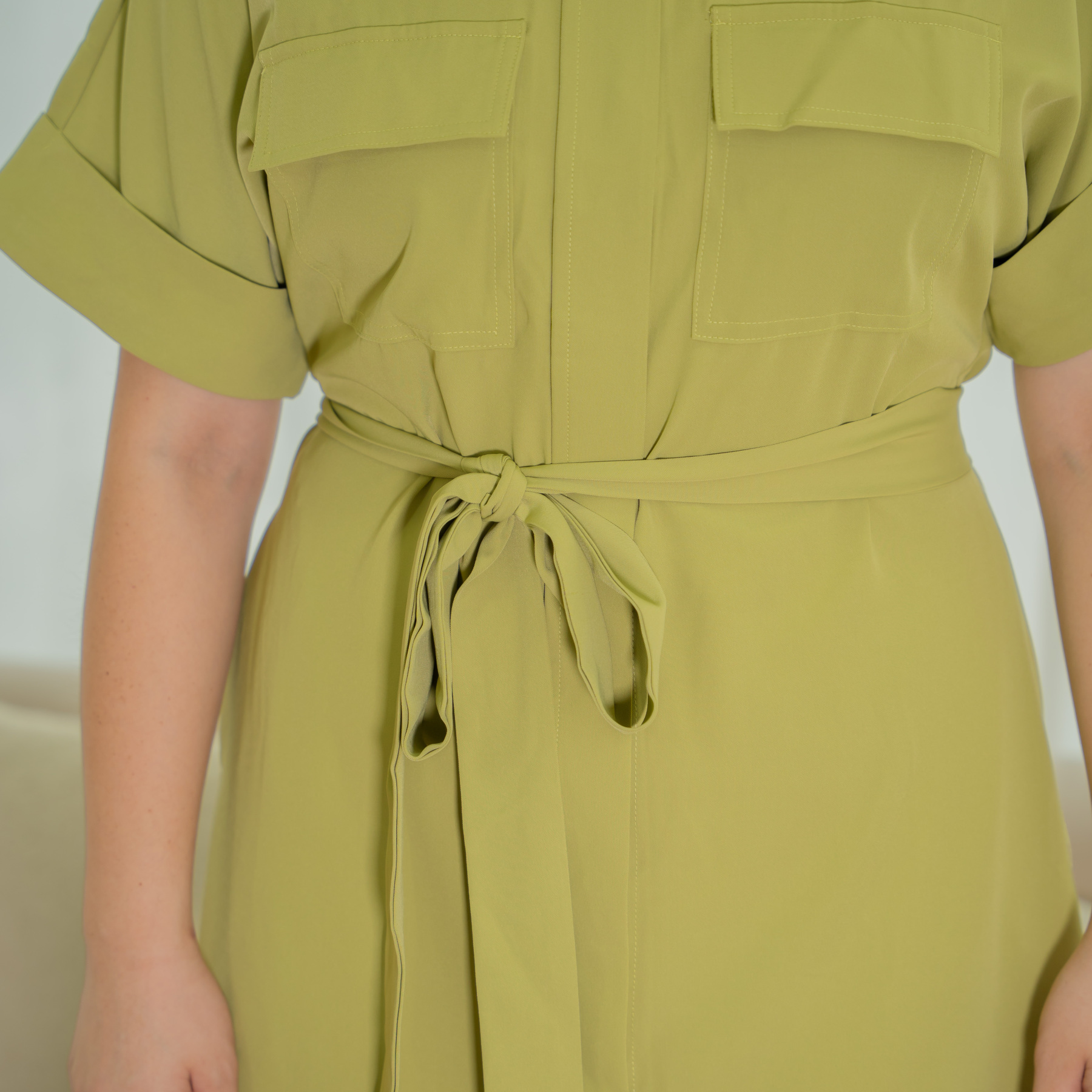 ELOISE JANESSA DRESS - GREEN-Juneoesque-Plus Size Clothing