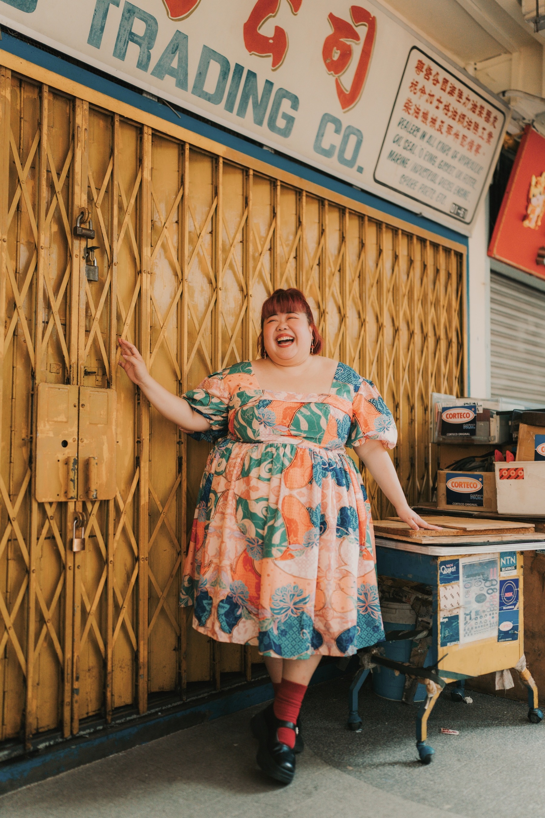 IN HIGH SPIRITS - DRESS (WITH PUFF SLEEVES)