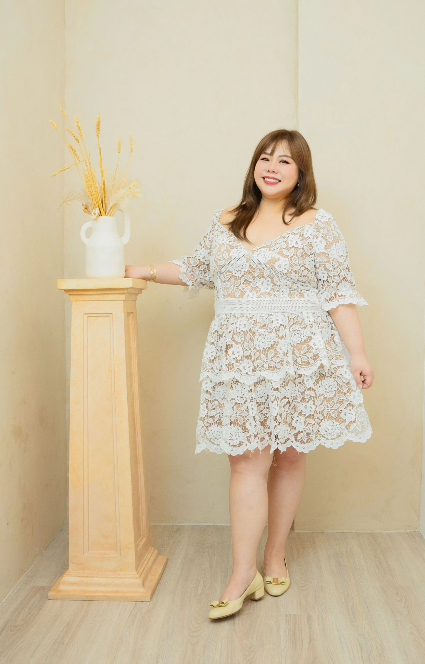 JANNY PANDORA LACE DRESS – WHITE